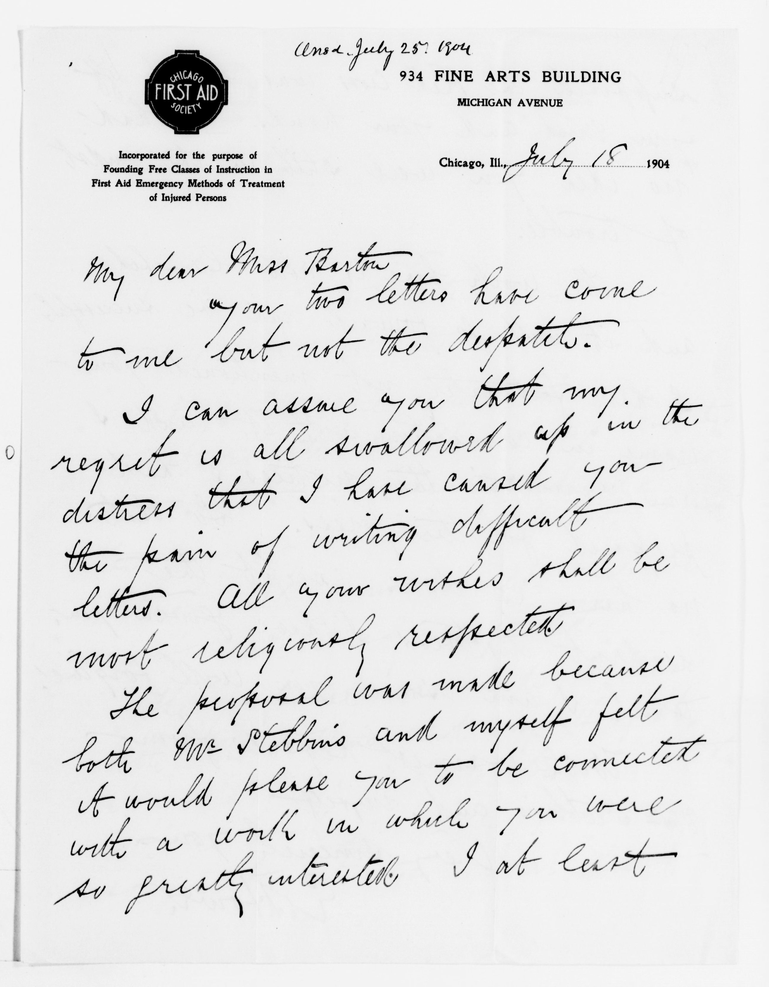 Scanned image of the current content page