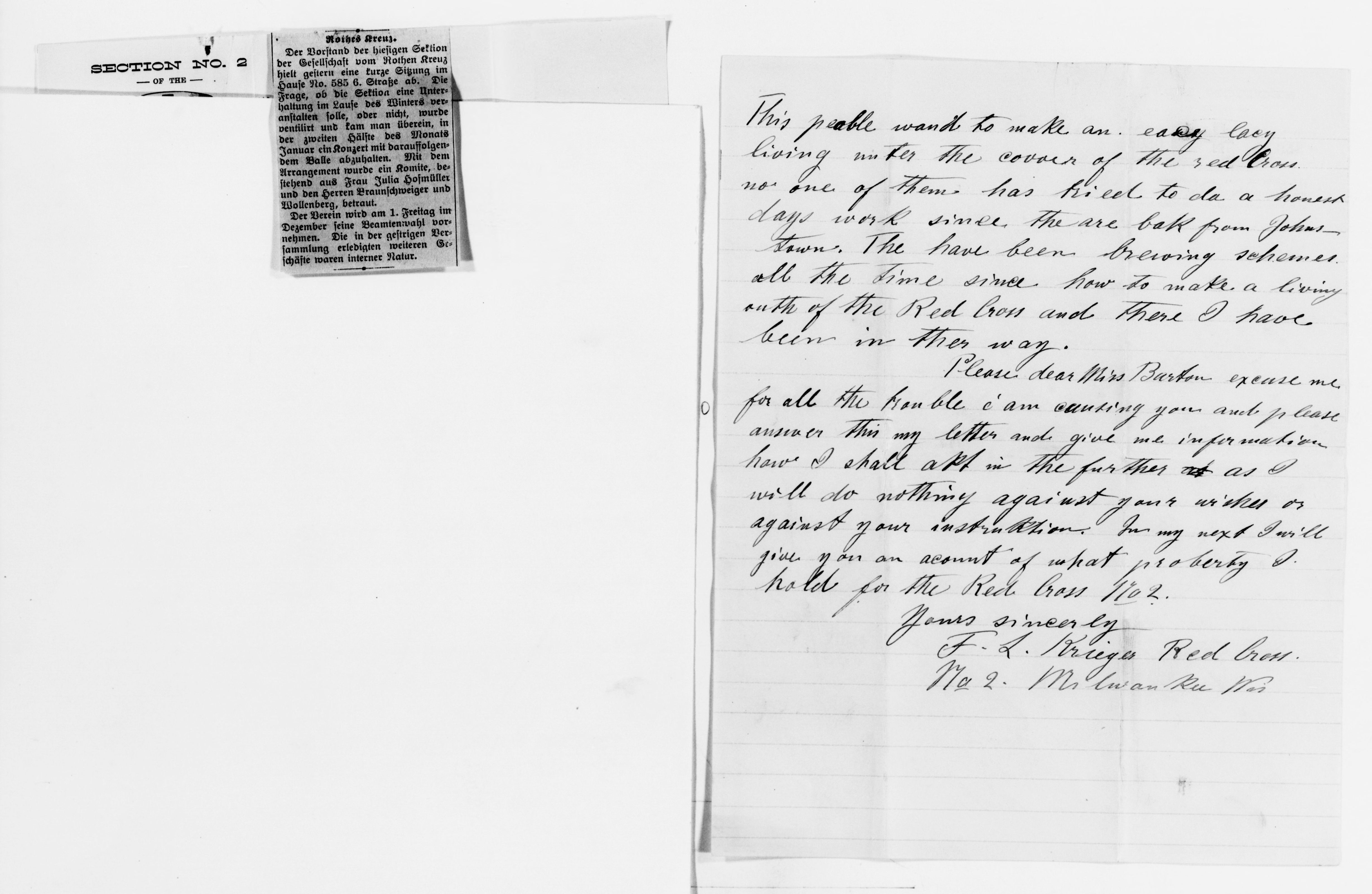 Scanned image of the current content page