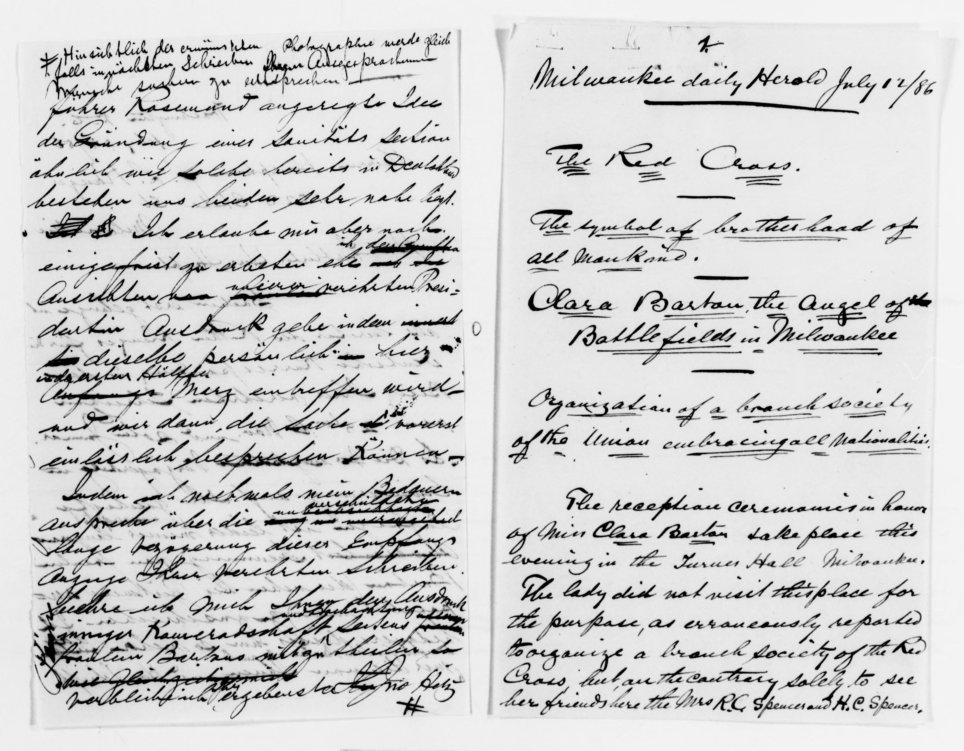 Scanned image of the current content page