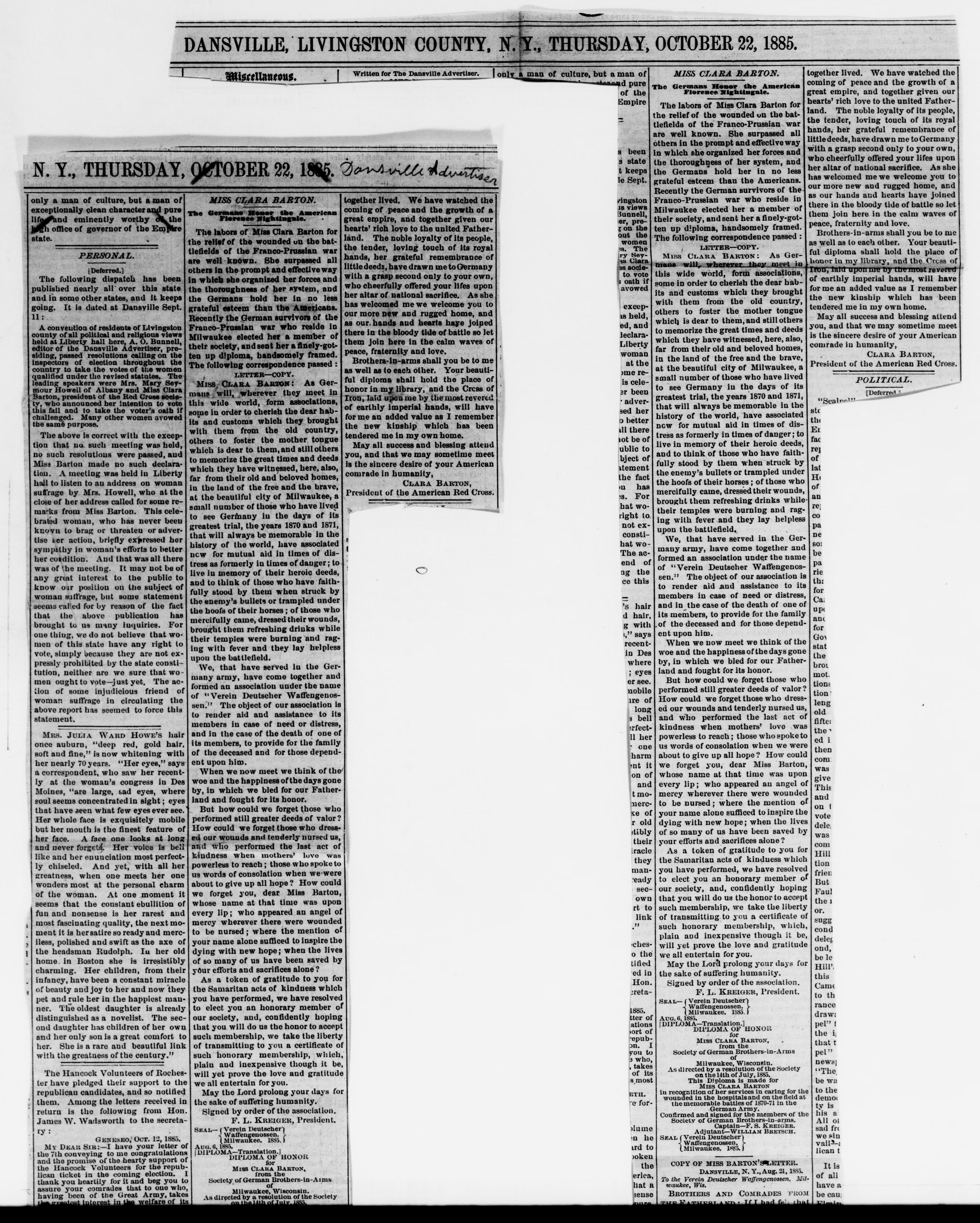 Scanned image of the current content page