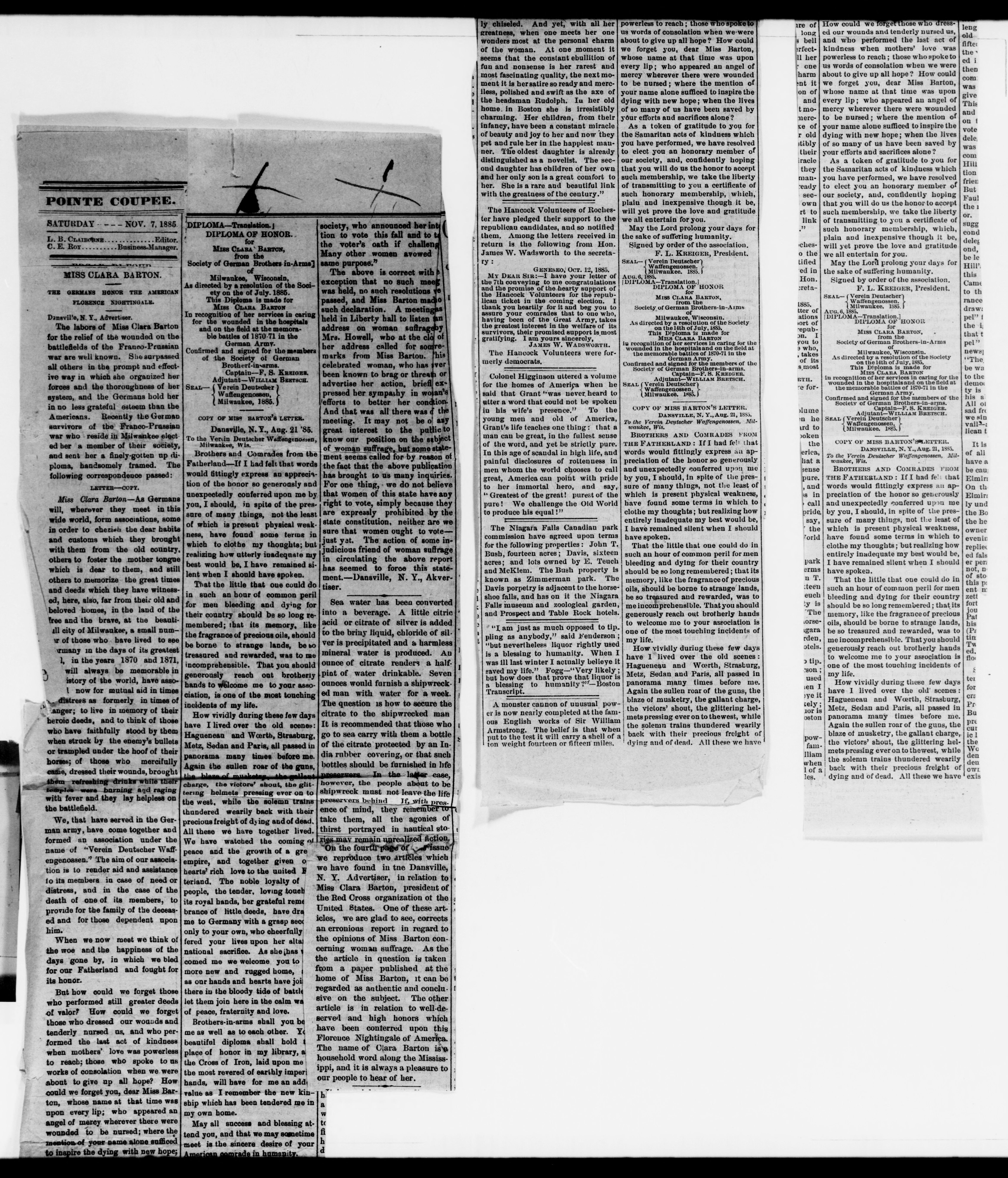 Scanned image of the current content page