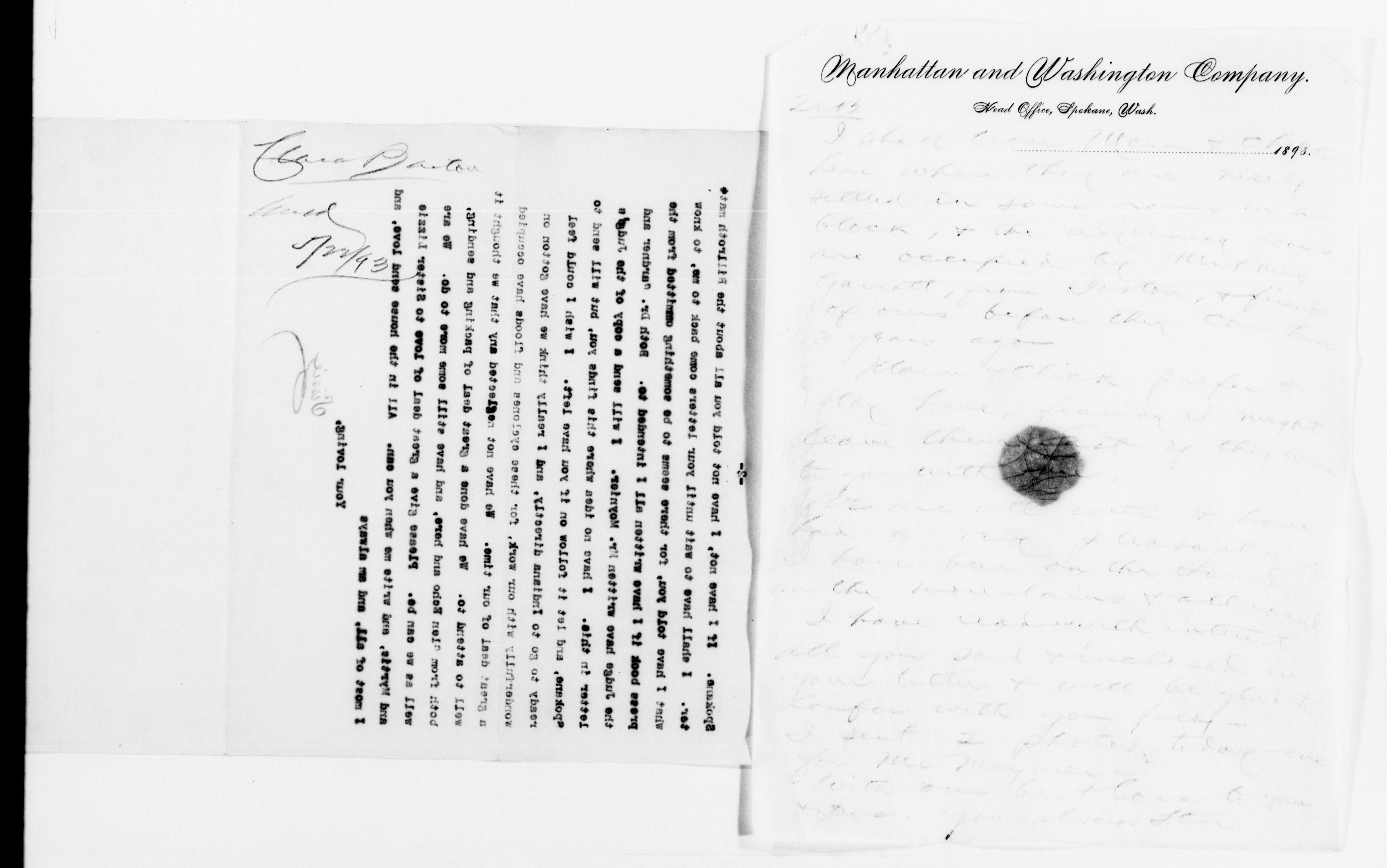 Scanned image of the current content page