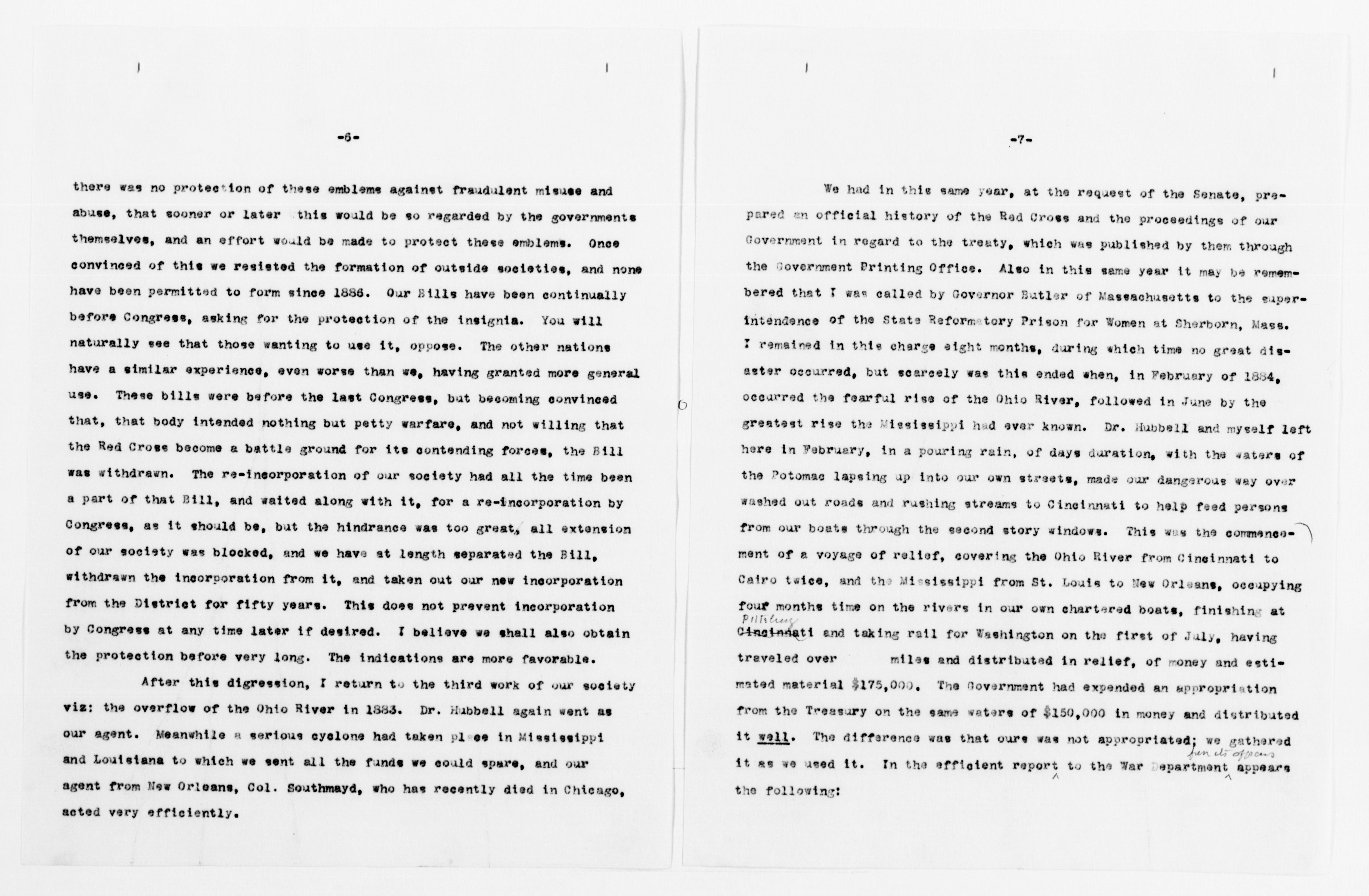 Scanned image of the current content page