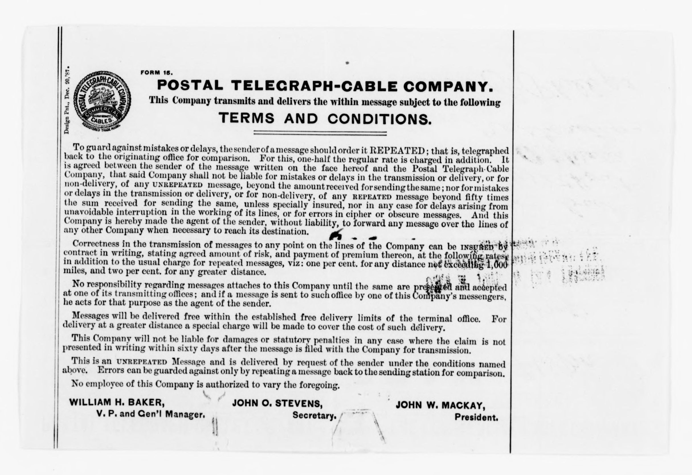 Scanned image of the current content page