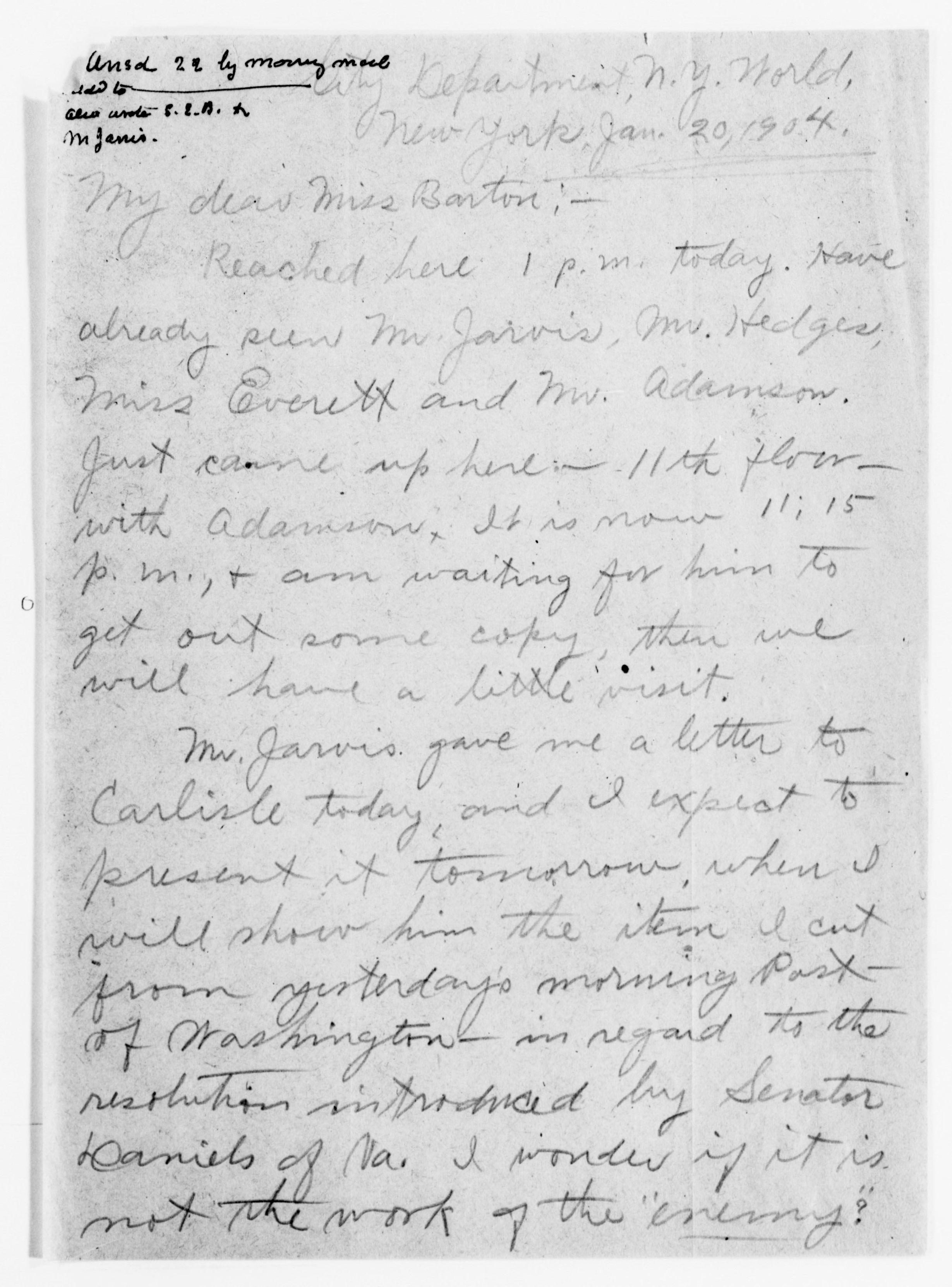 Scanned image of the current content page