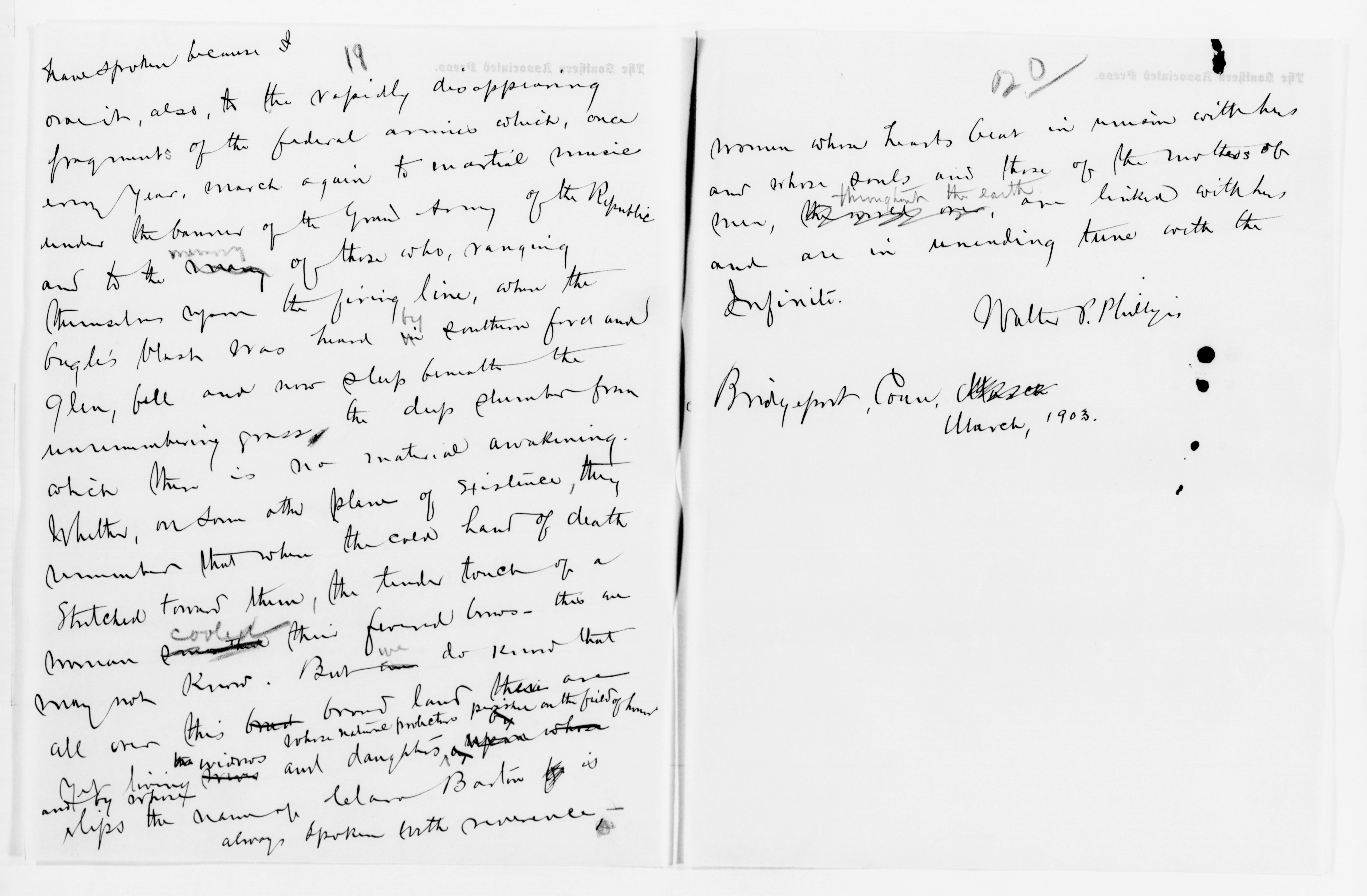 Scanned image of the current content page