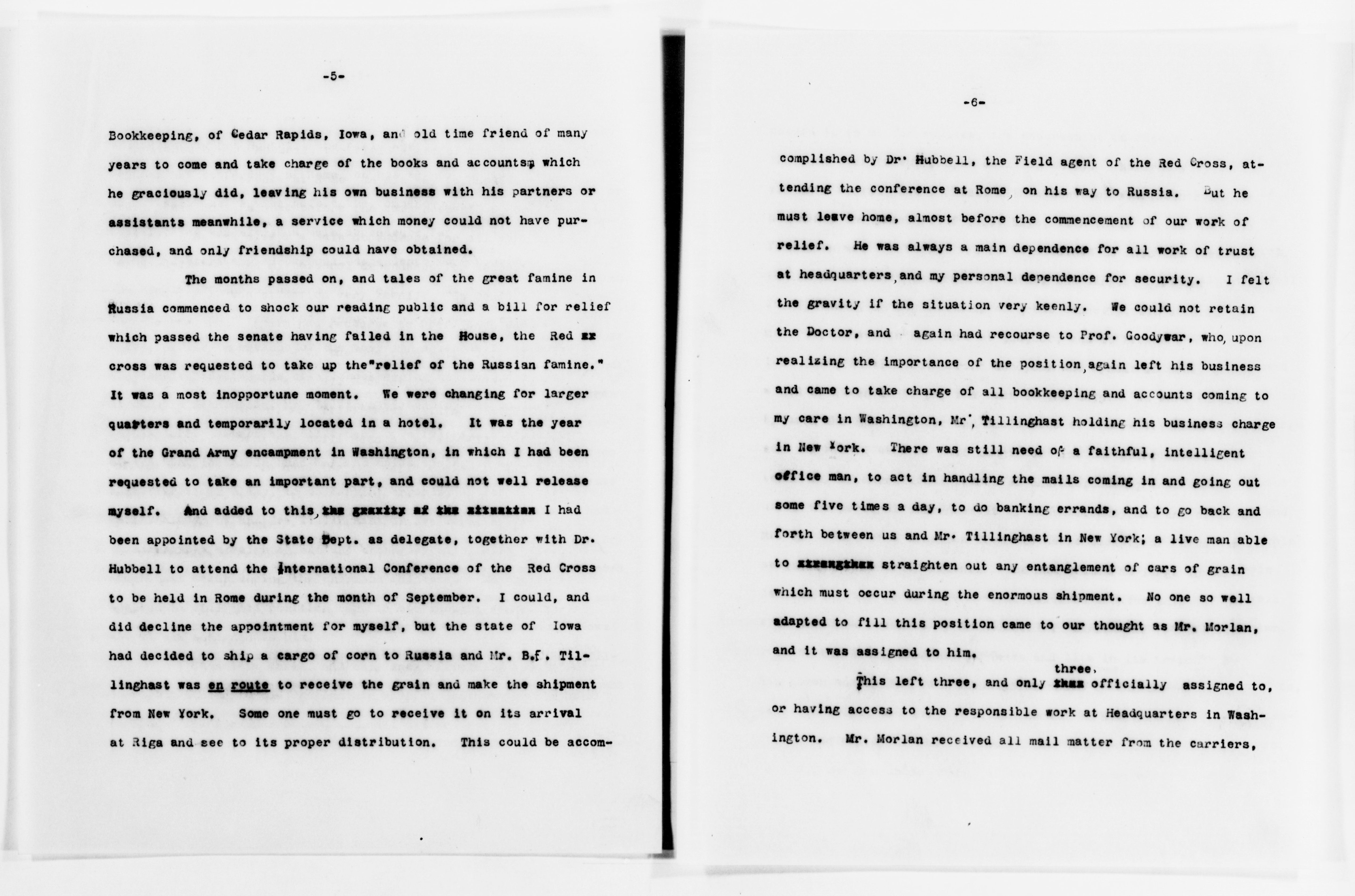 Scanned image of the current content page