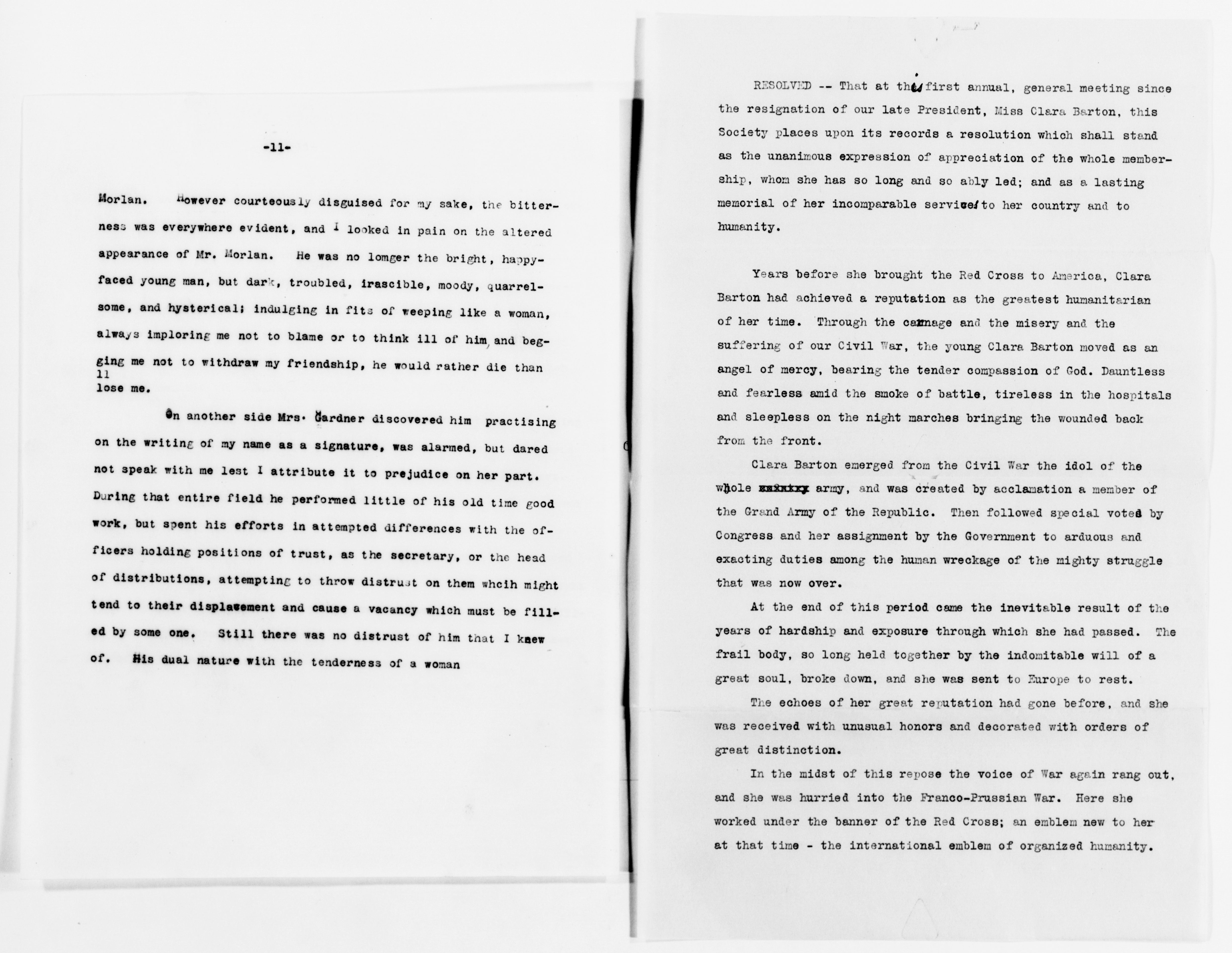 Scanned image of the current content page