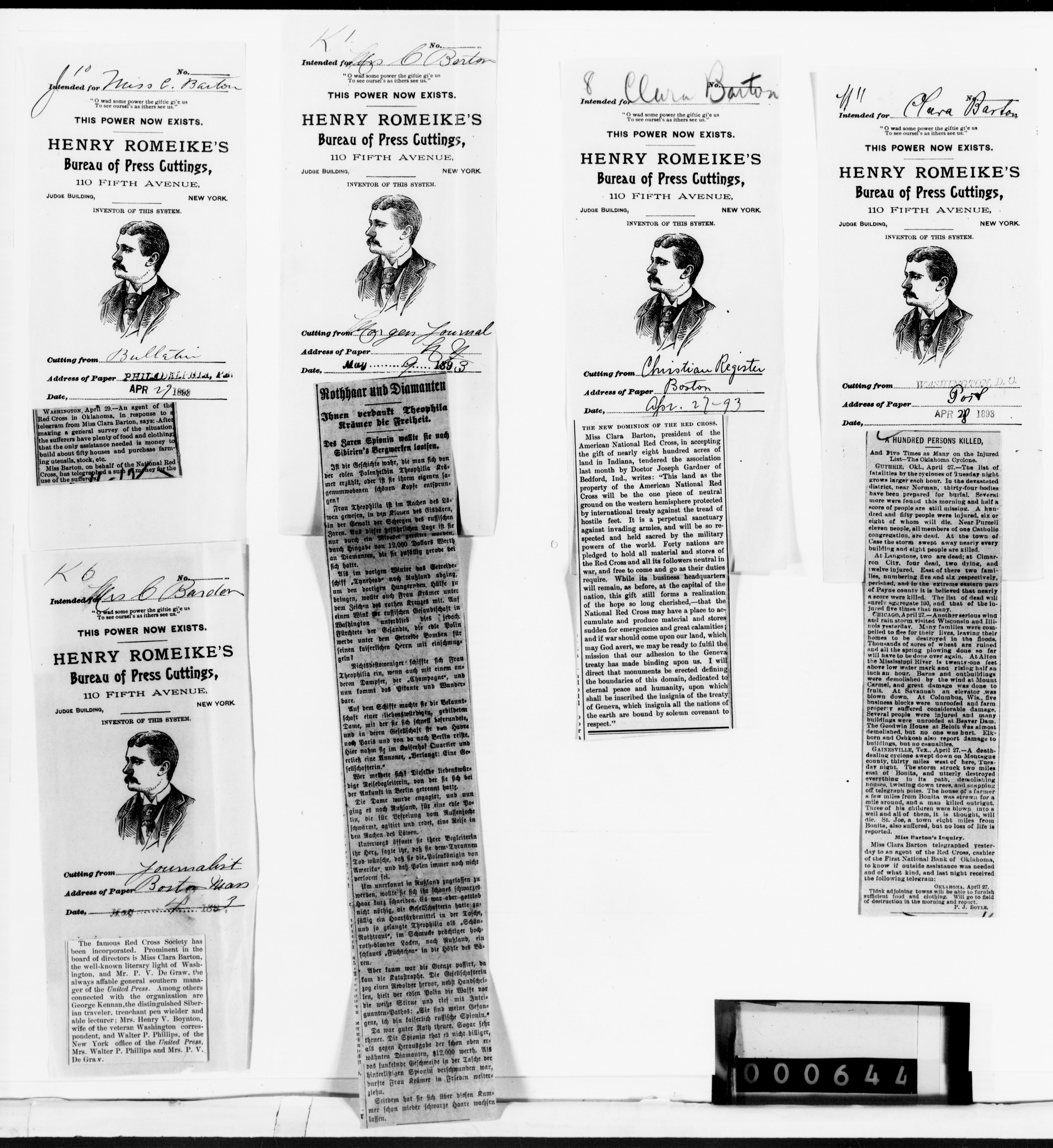 Scanned image of the current content page