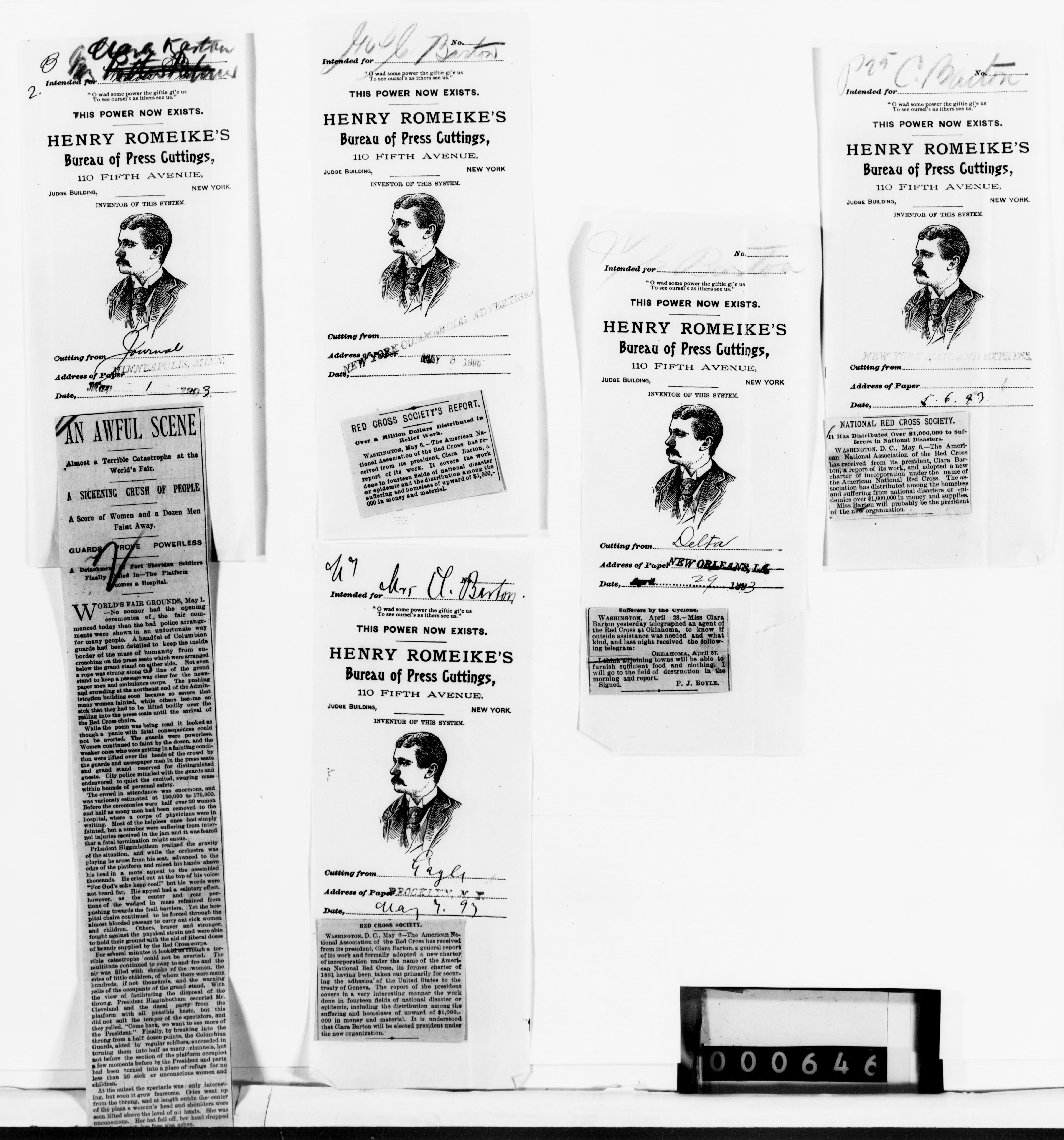 Scanned image of the current content page