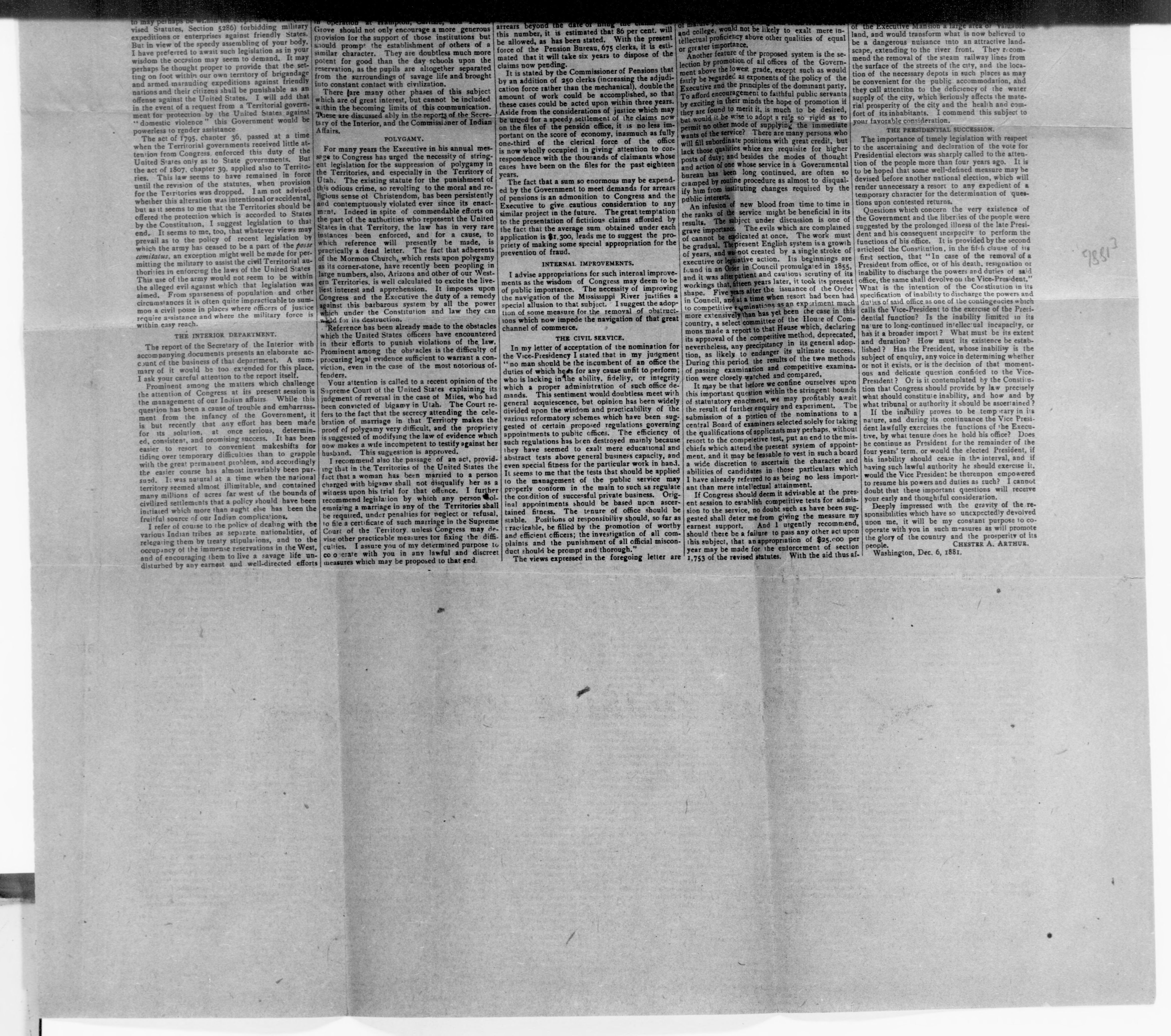 Scanned image of the current content page
