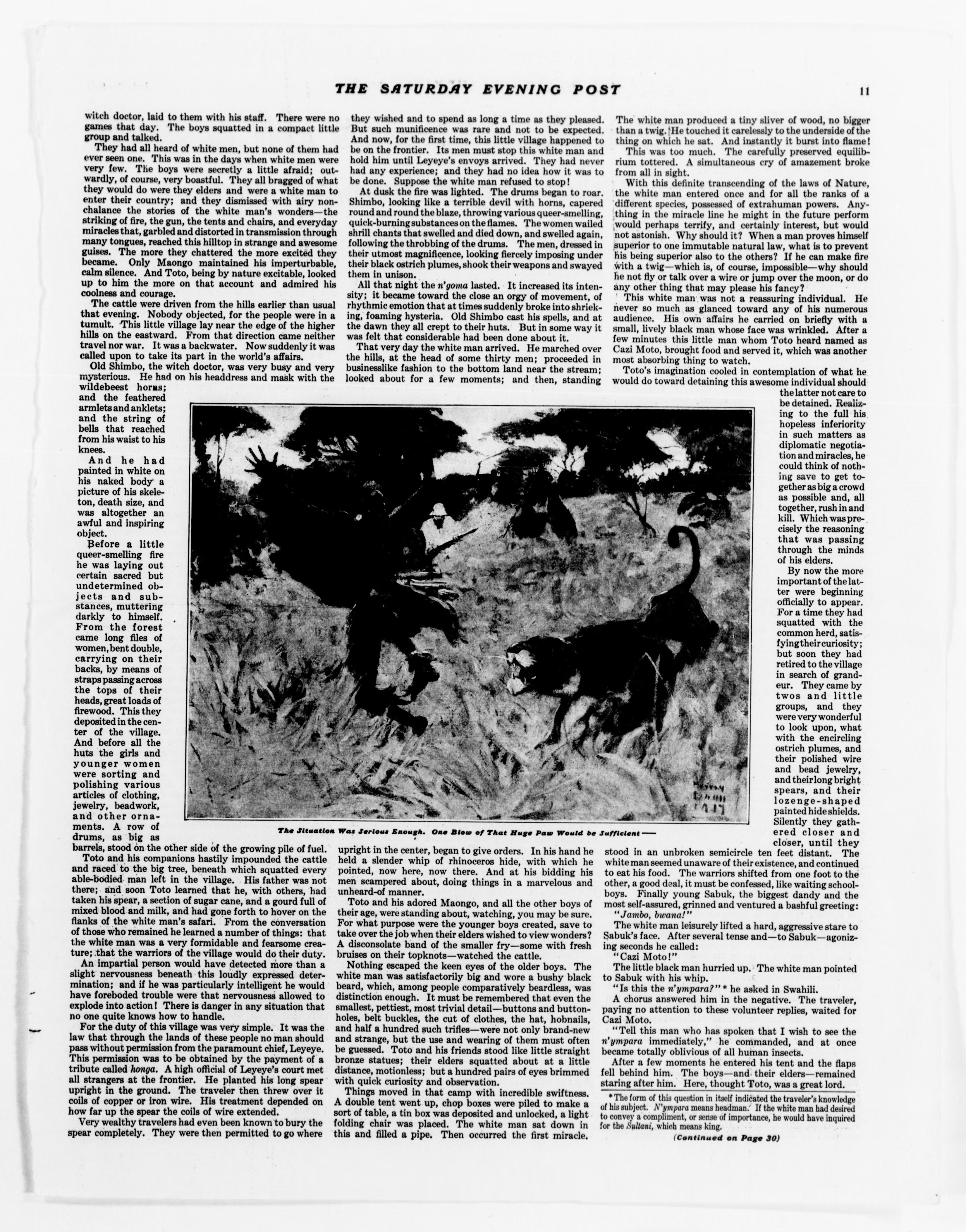 Scanned image of the current content page