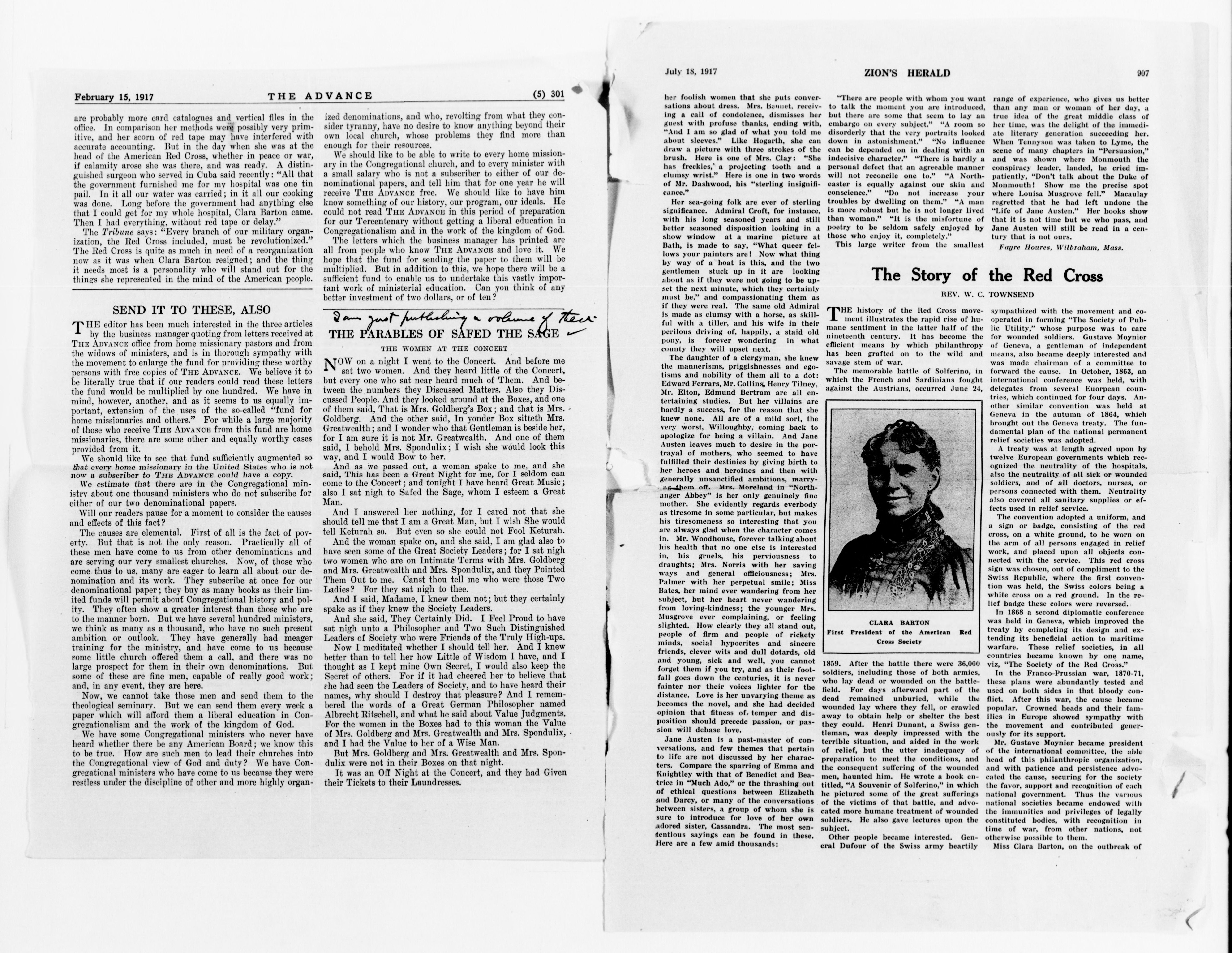 Scanned image of the current content page