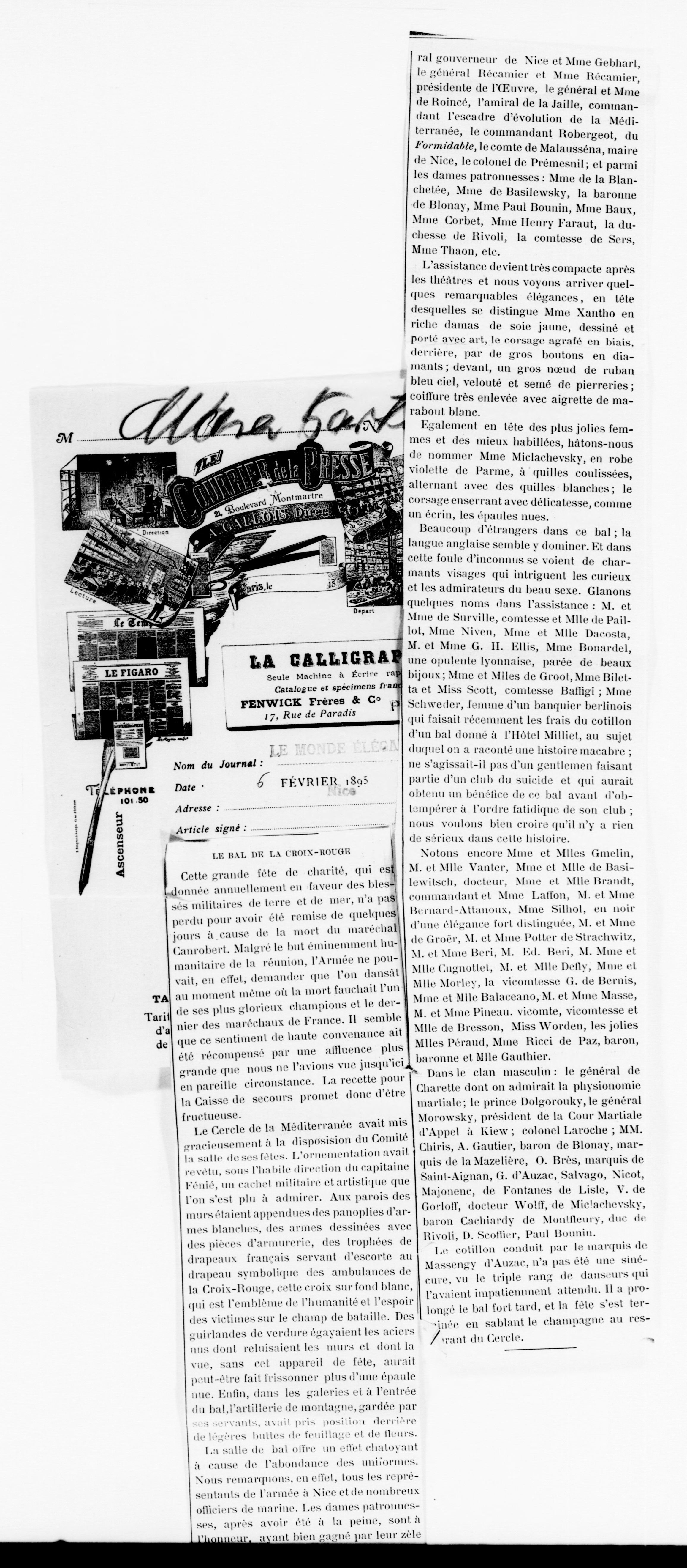 Scanned image of the current content page