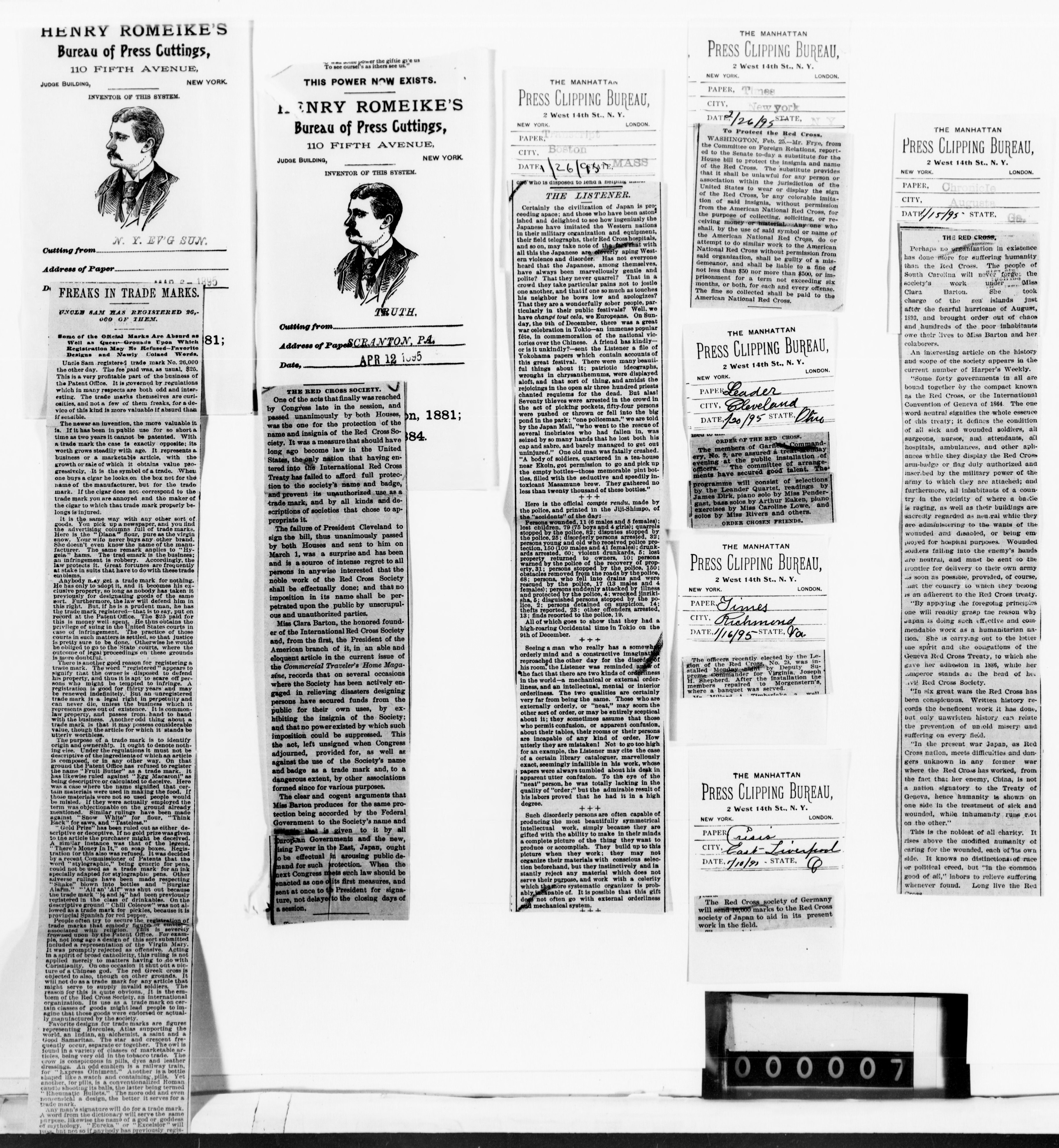 Scanned image of the current content page