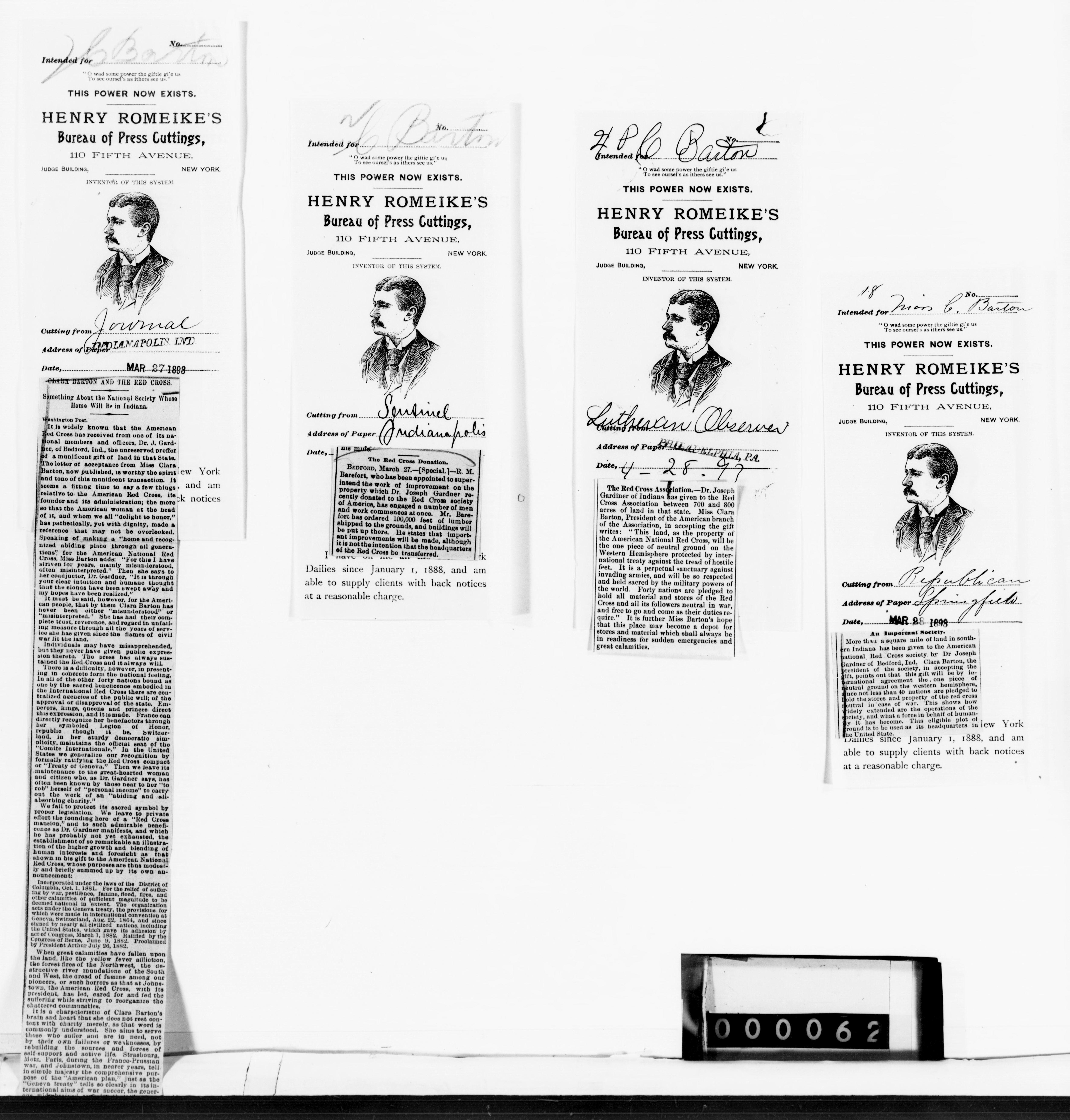 Scanned image of the current content page
