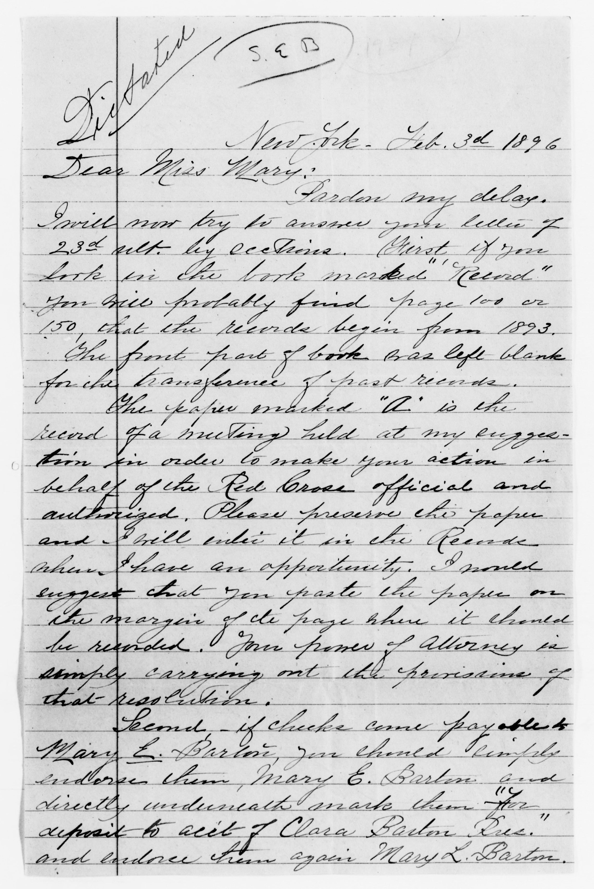 Scanned image of the current content page