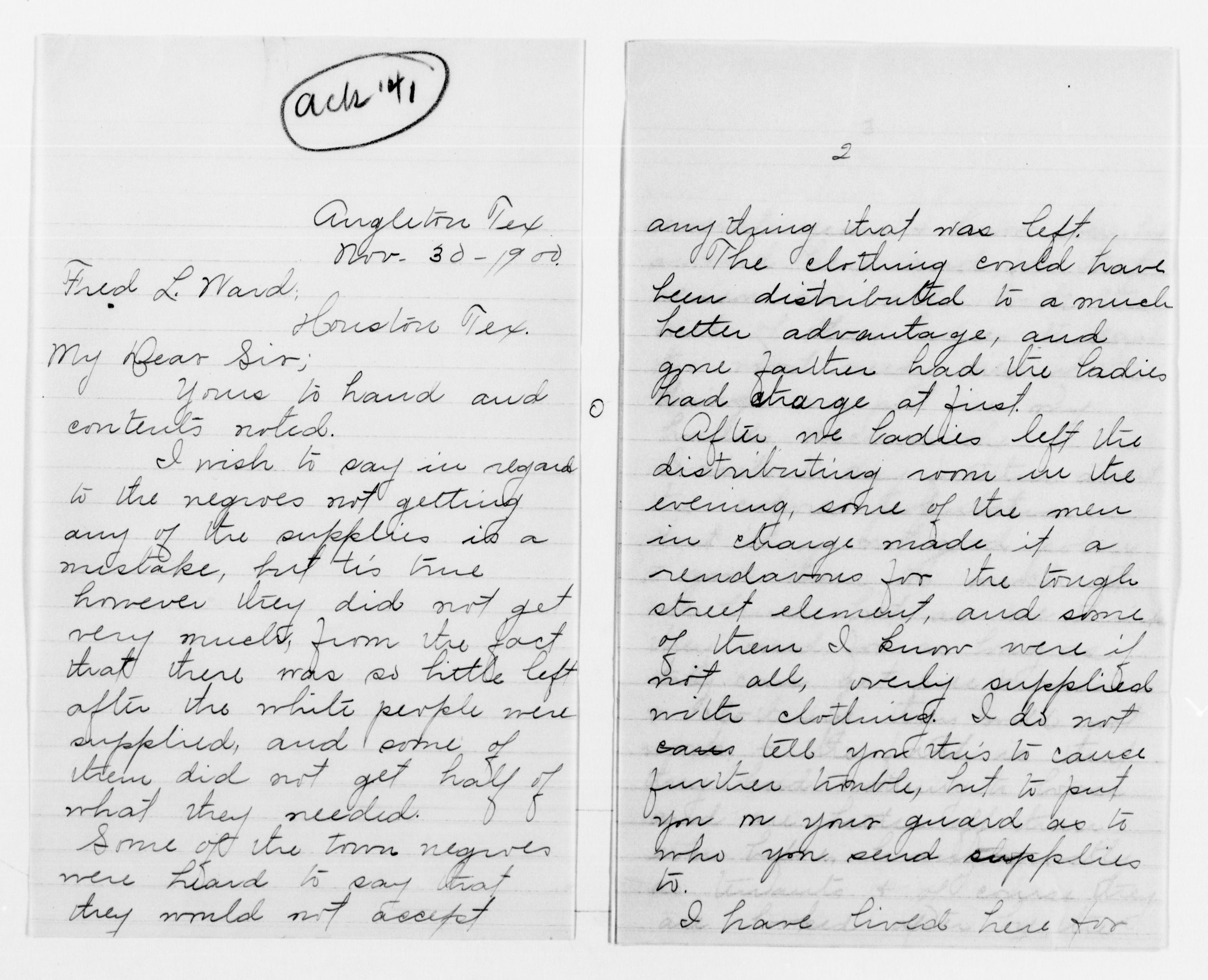 Scanned image of the current content page