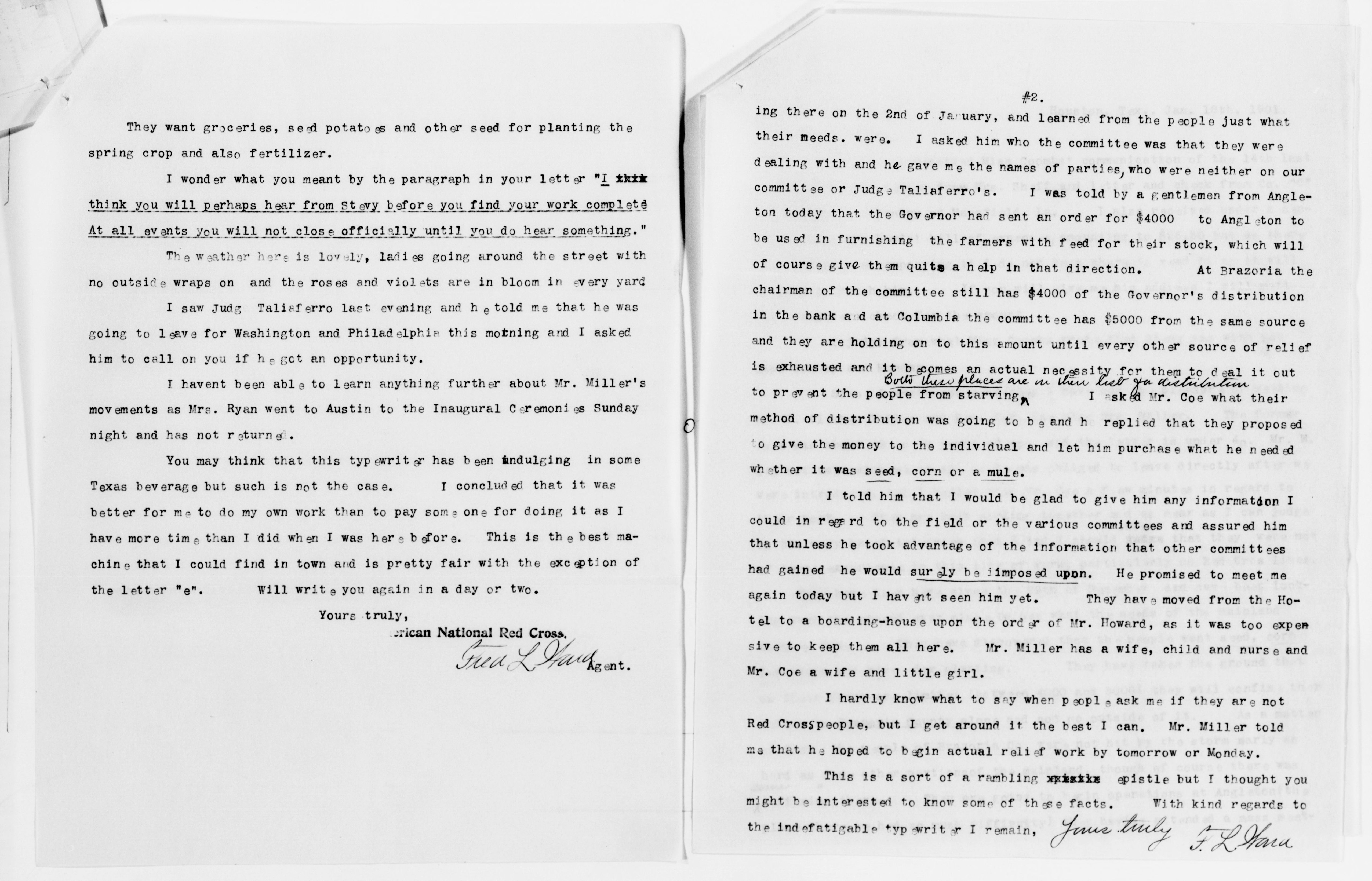 Scanned image of the current content page