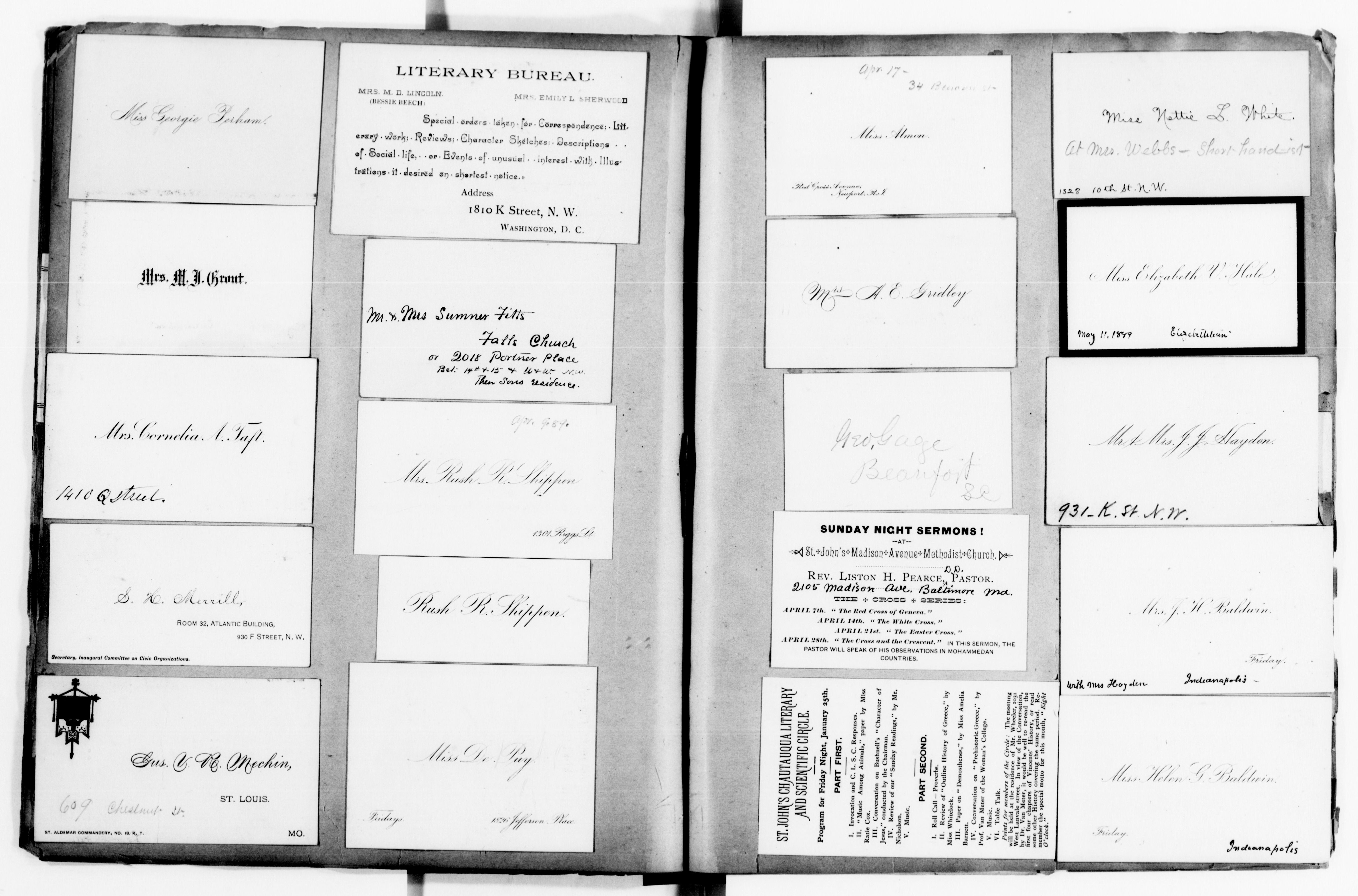 Scanned image of the current content page