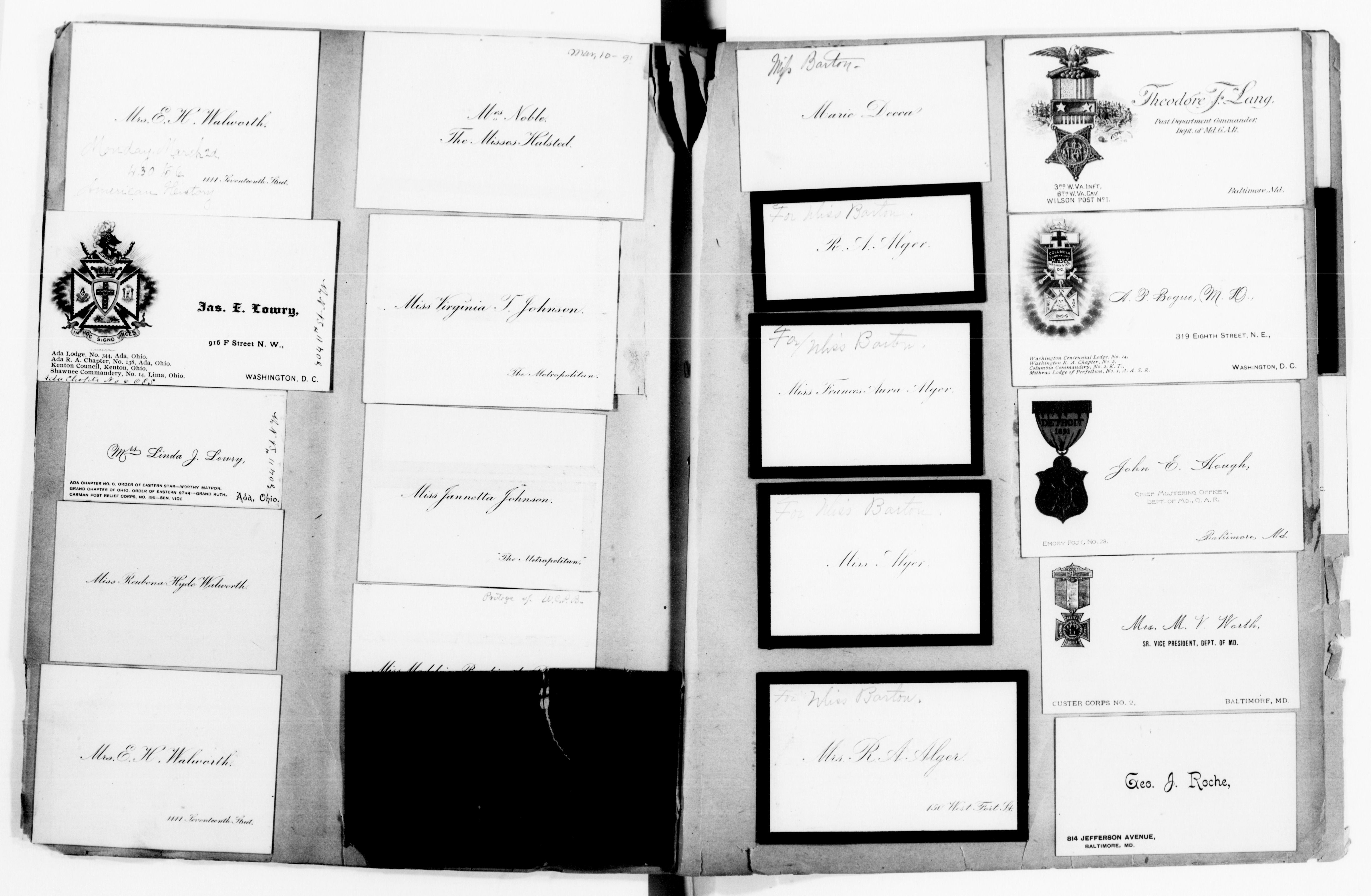 Scanned image of the current content page