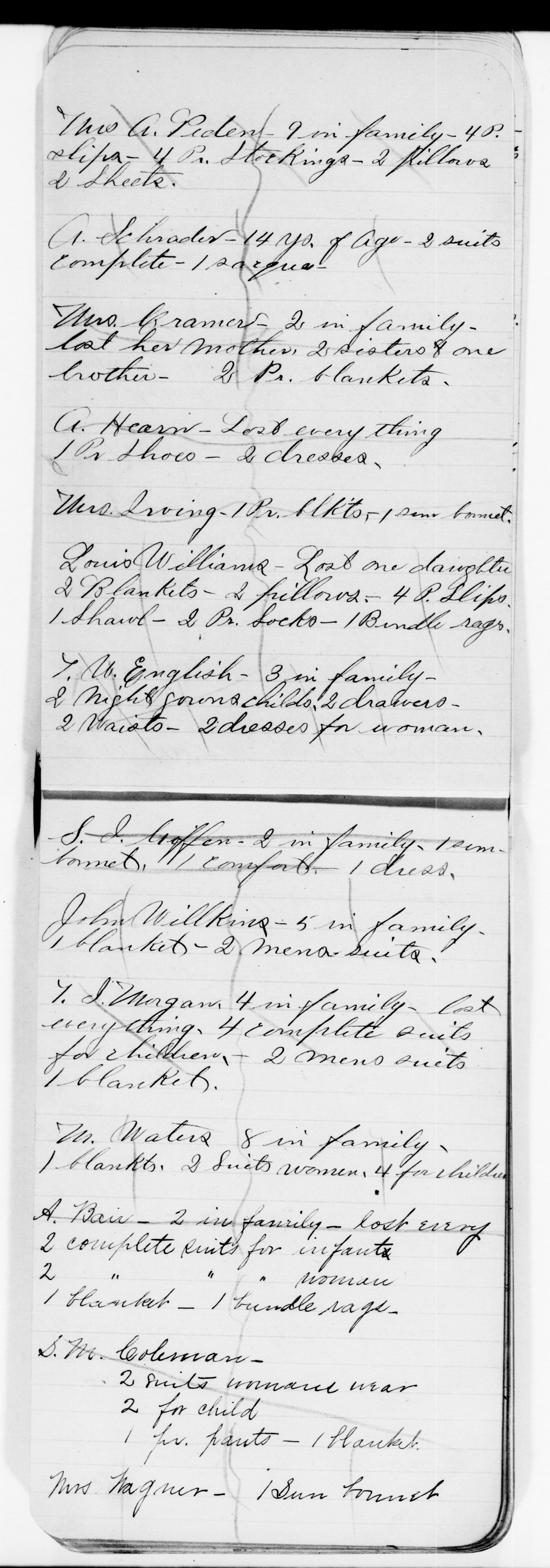 Scanned image of the current content page