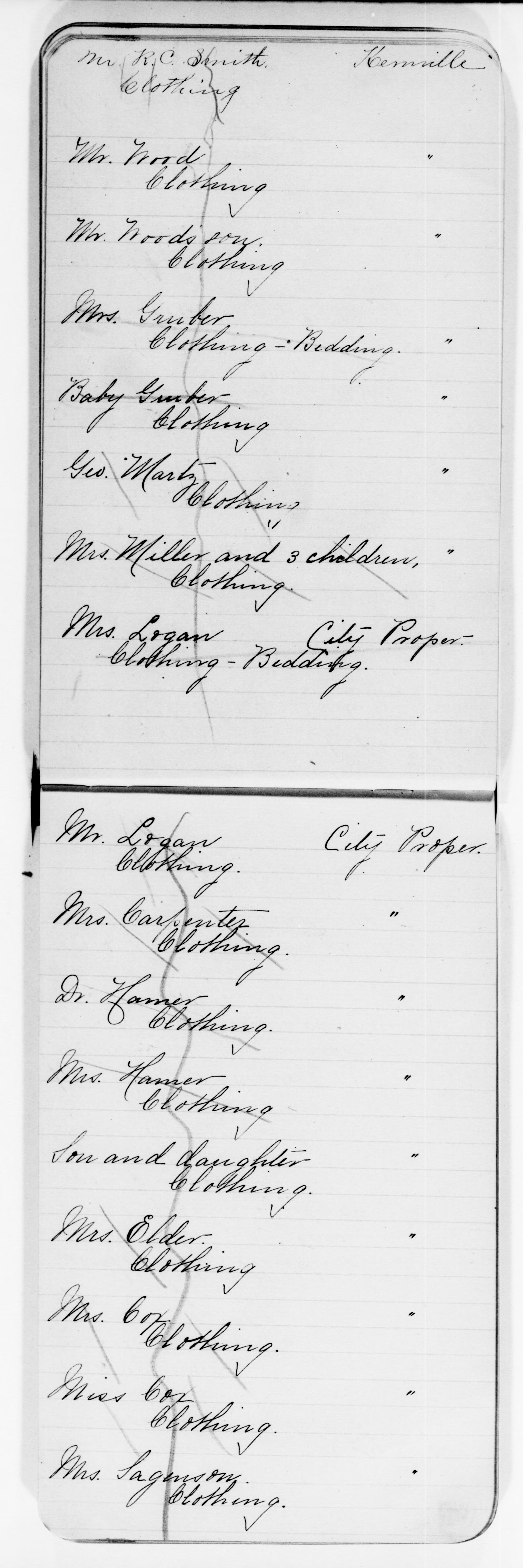 Scanned image of the current content page