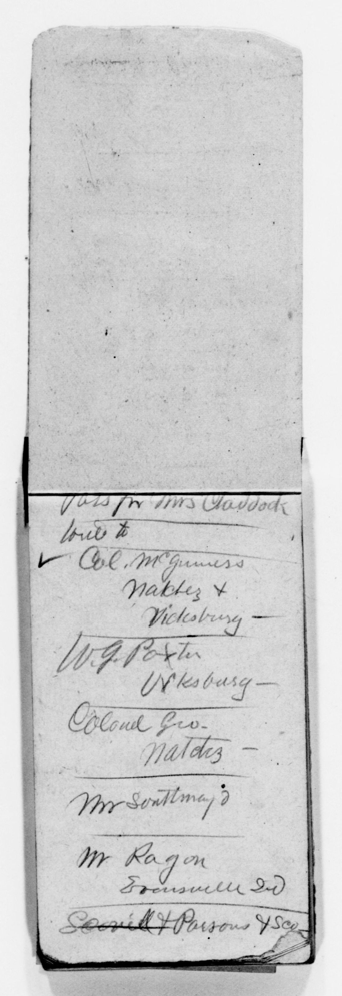 Scanned image of the current content page