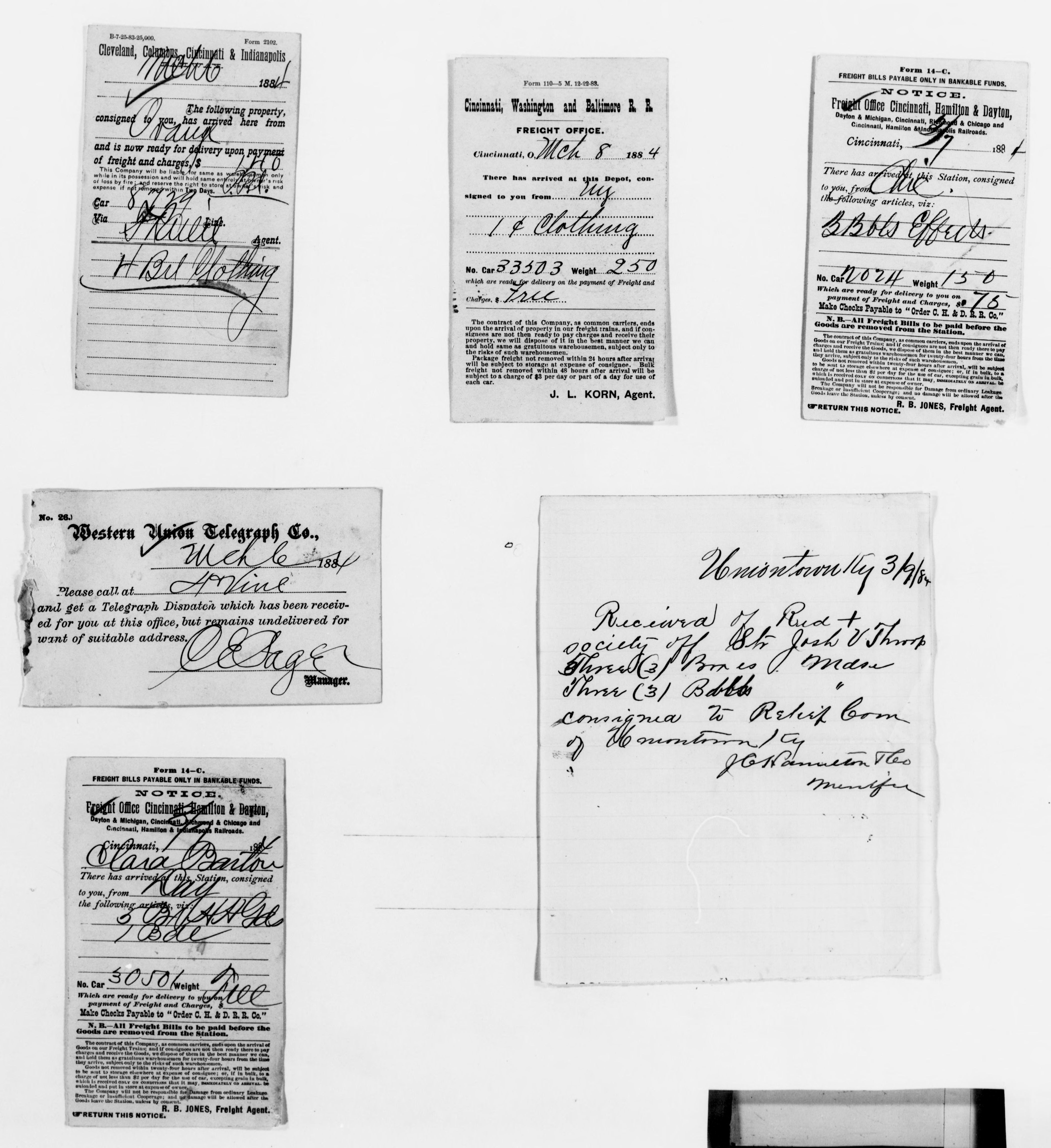 Scanned image of the current content page