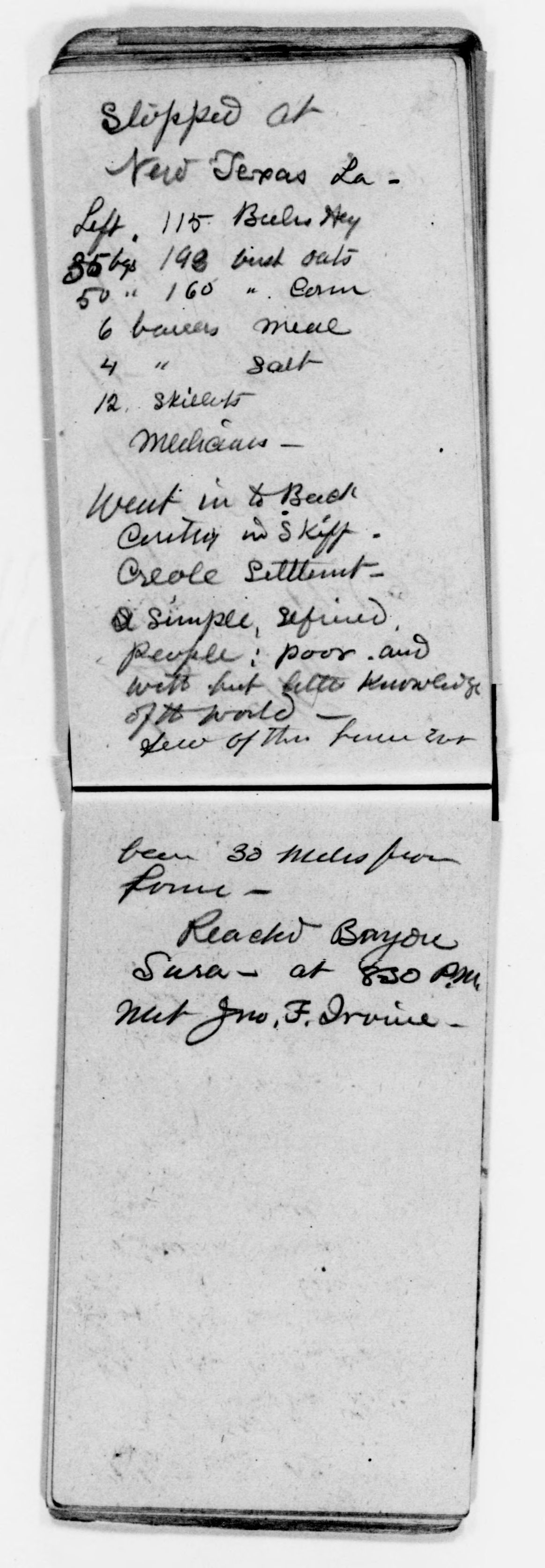 Scanned image of the current content page