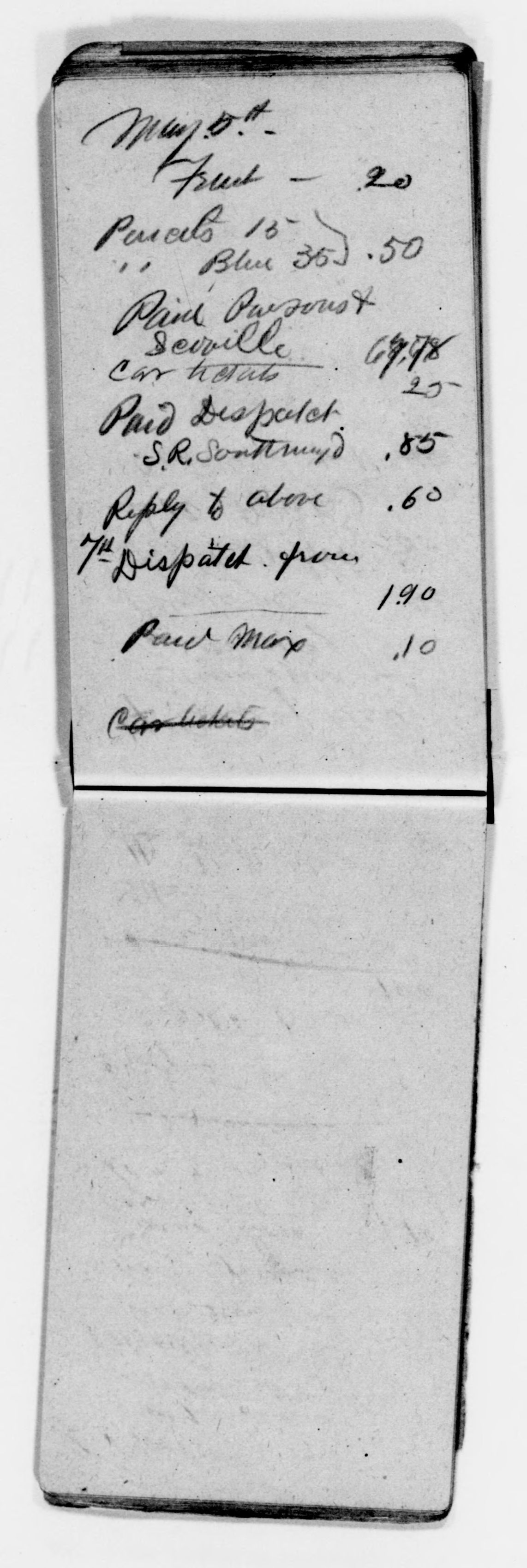 Scanned image of the current content page