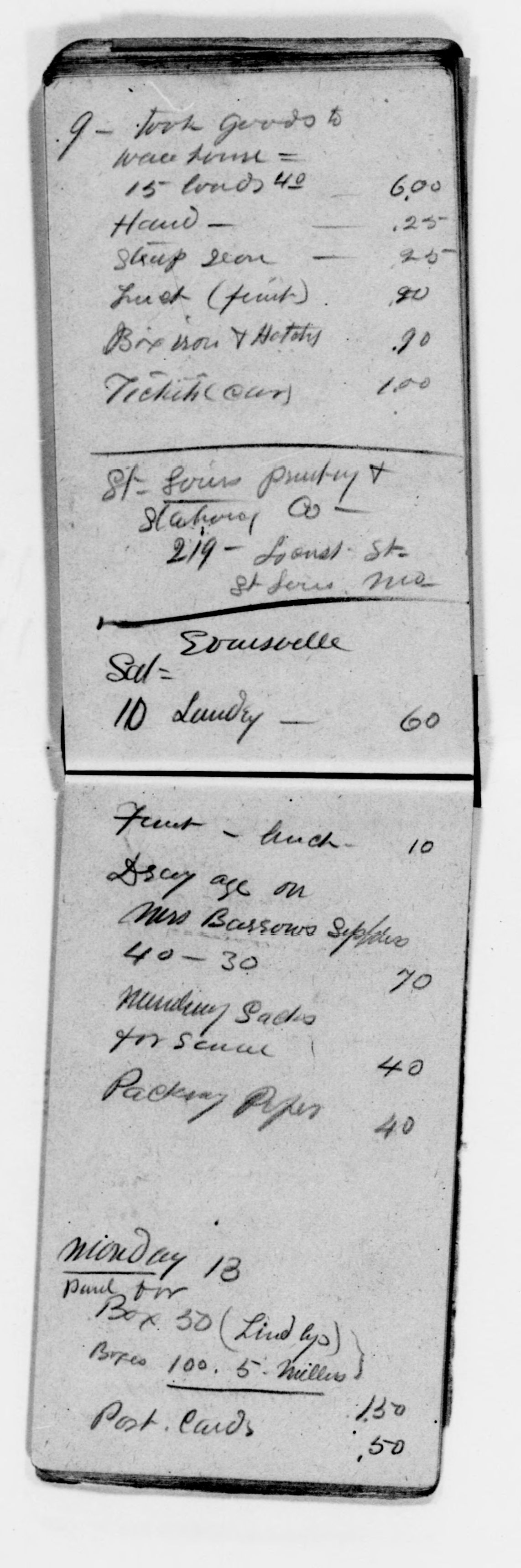 Scanned image of the current content page