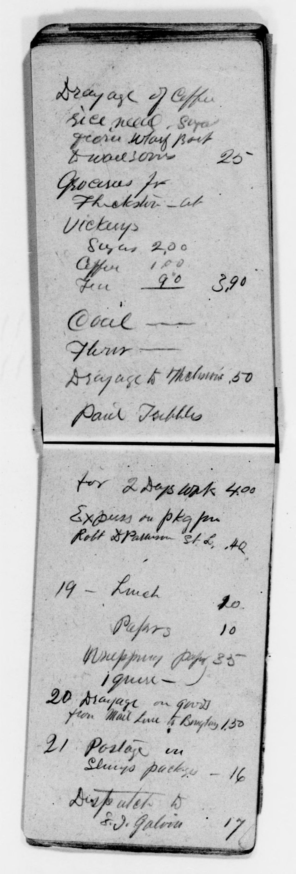 Scanned image of the current content page