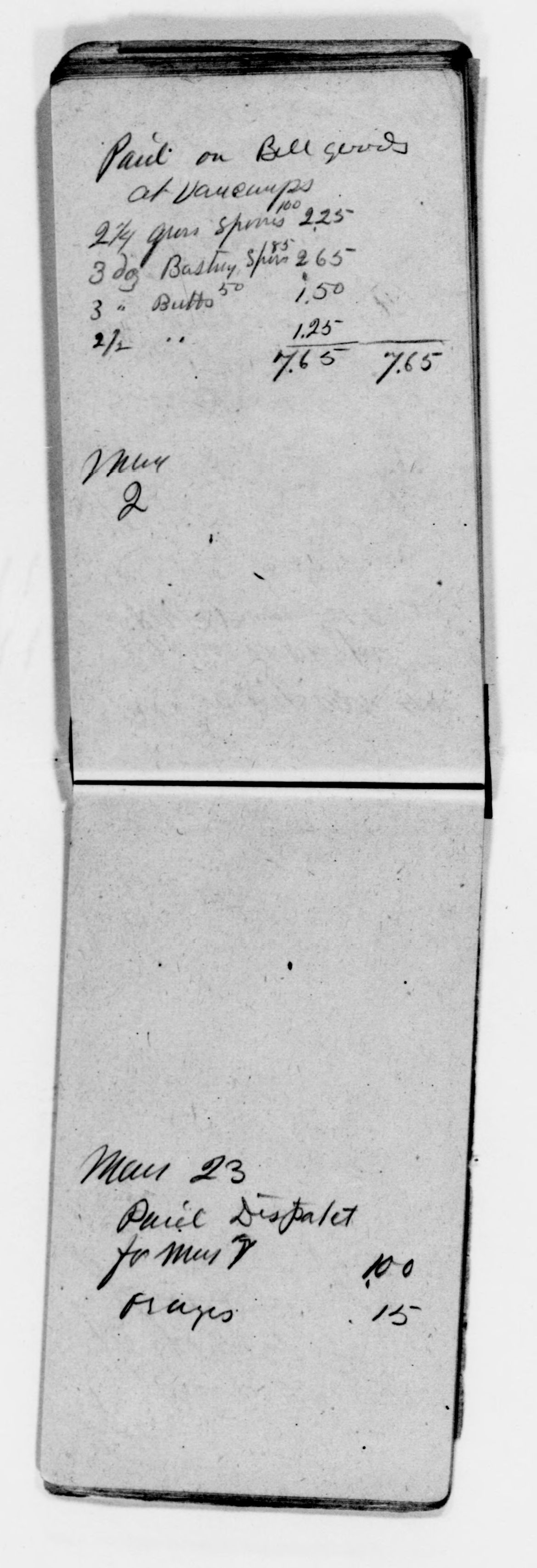 Scanned image of the current content page