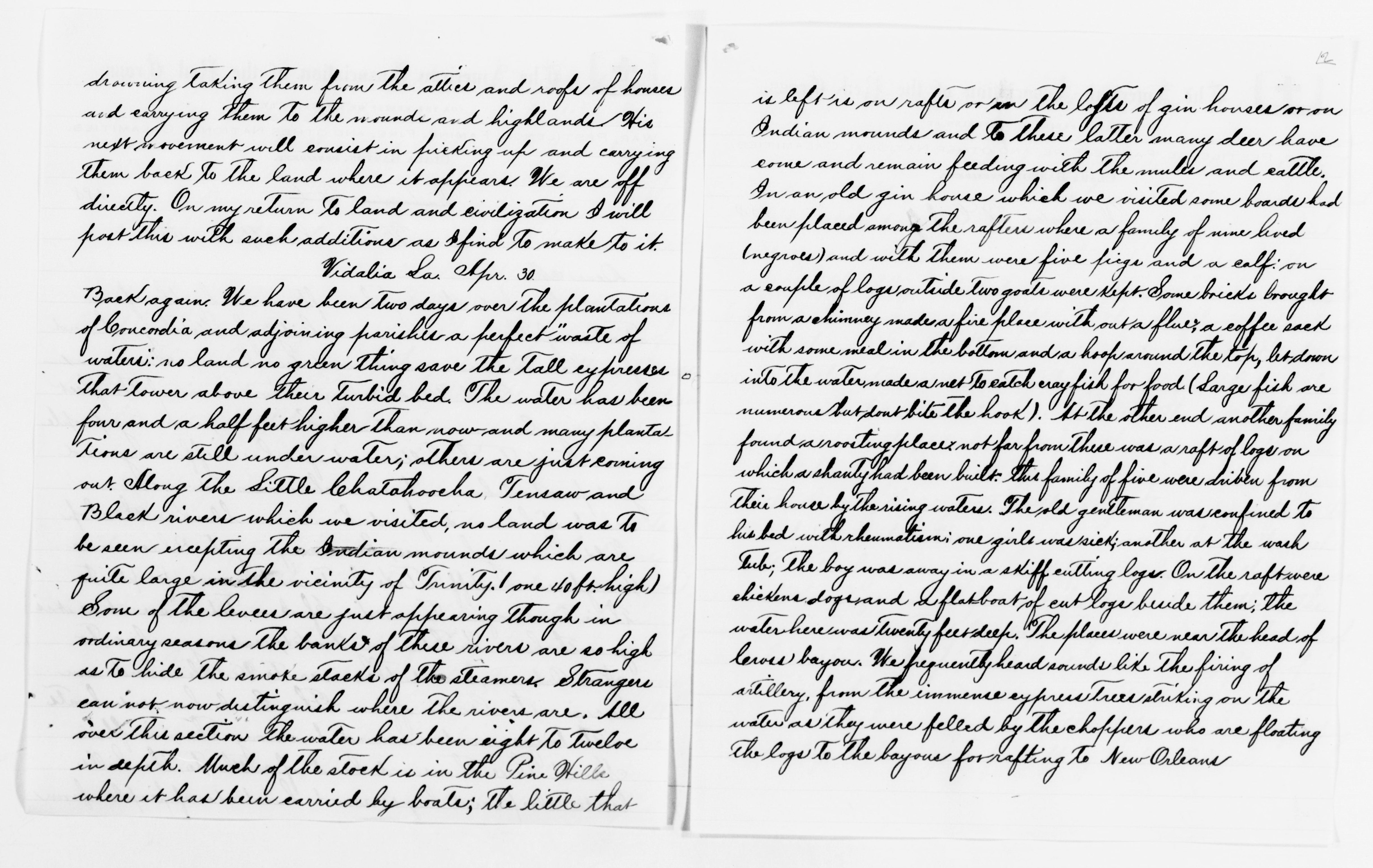 Scanned image of the current content page