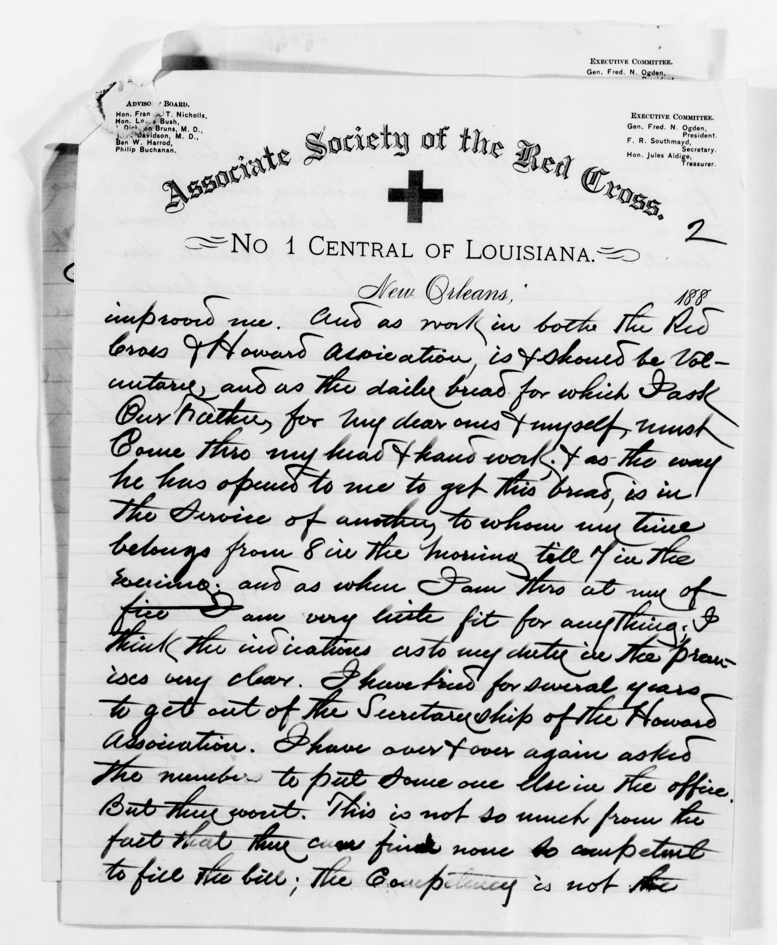 Scanned image of the current content page