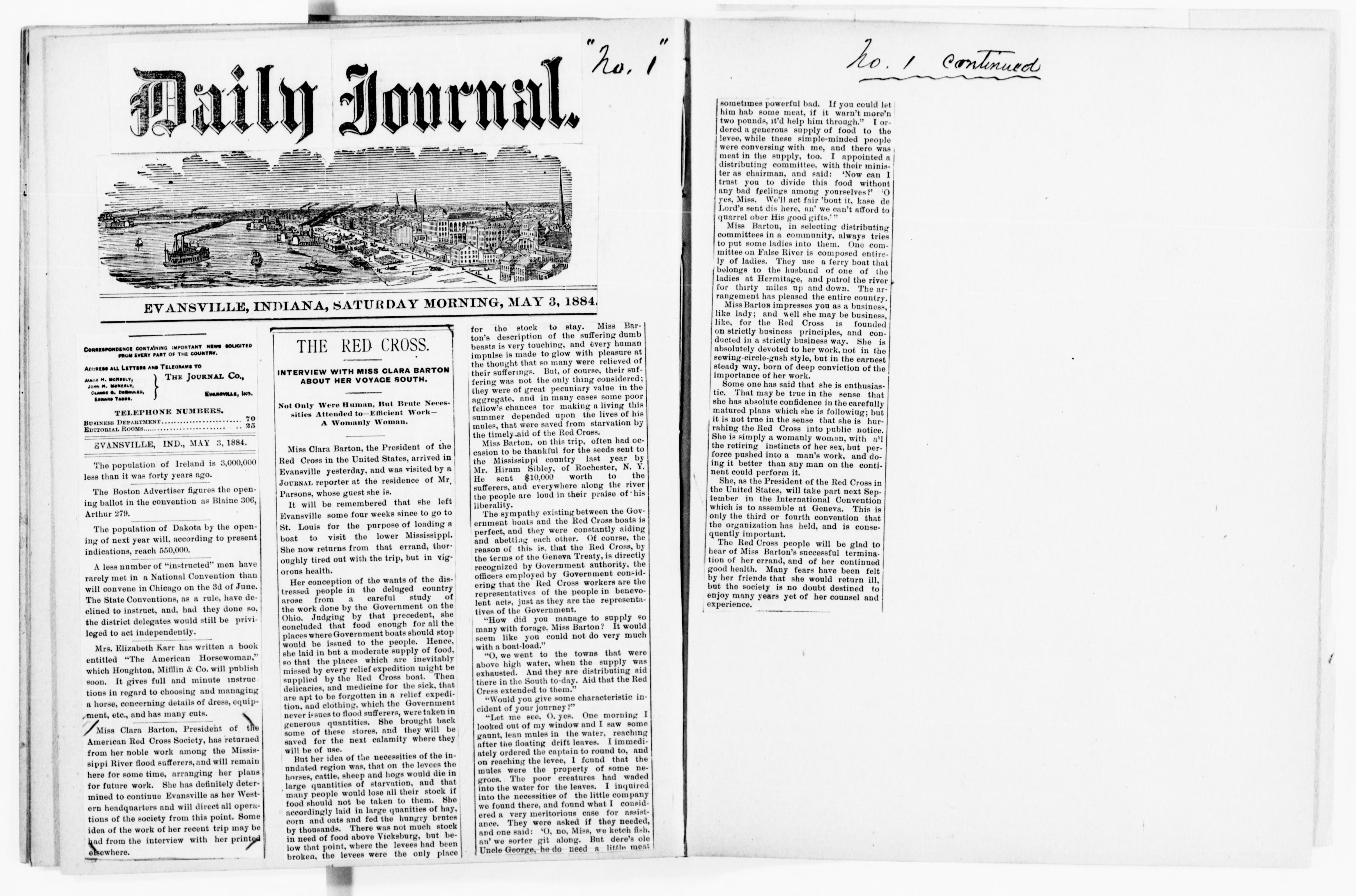 Scanned image of the current content page