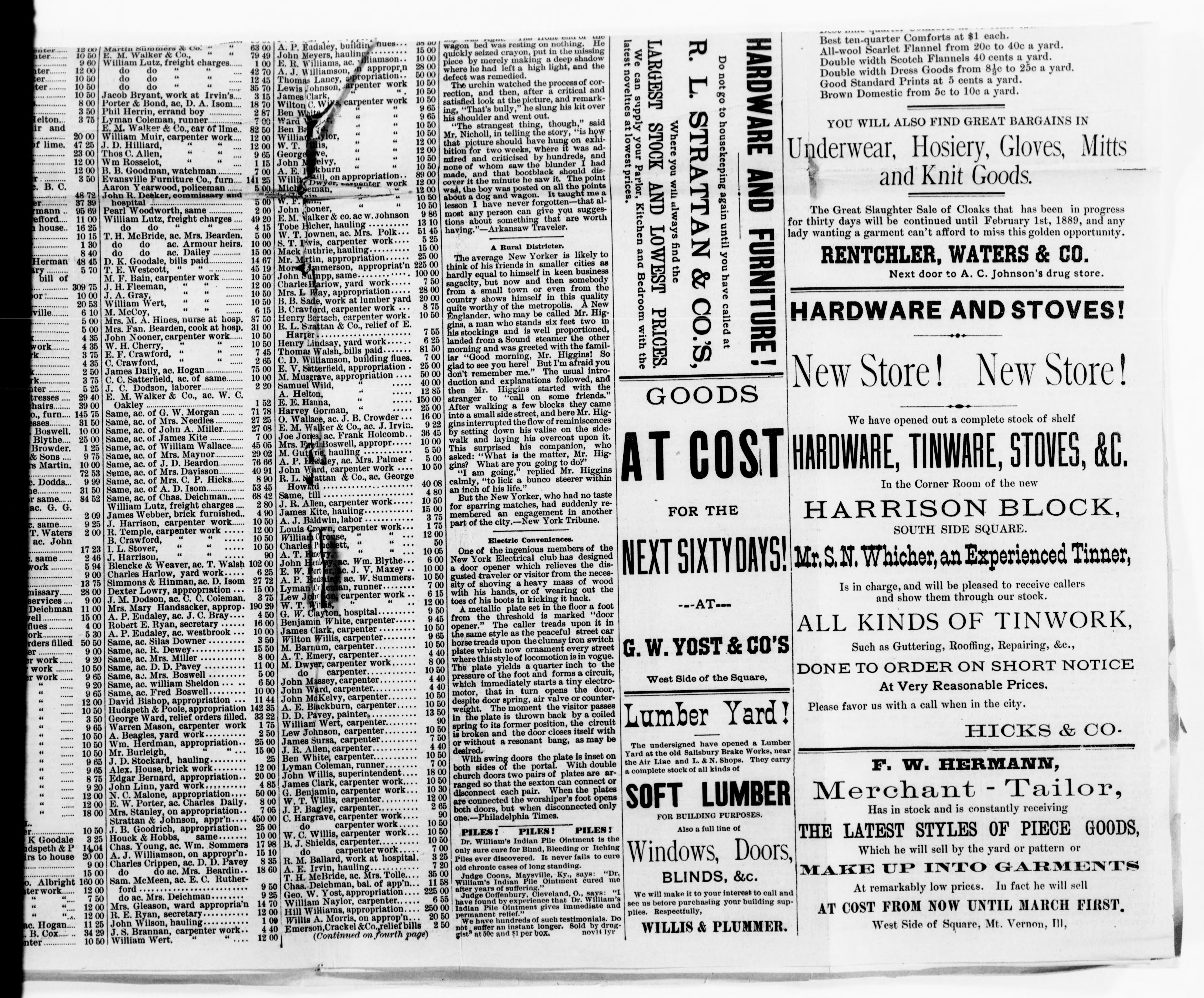 Scanned image of the current content page