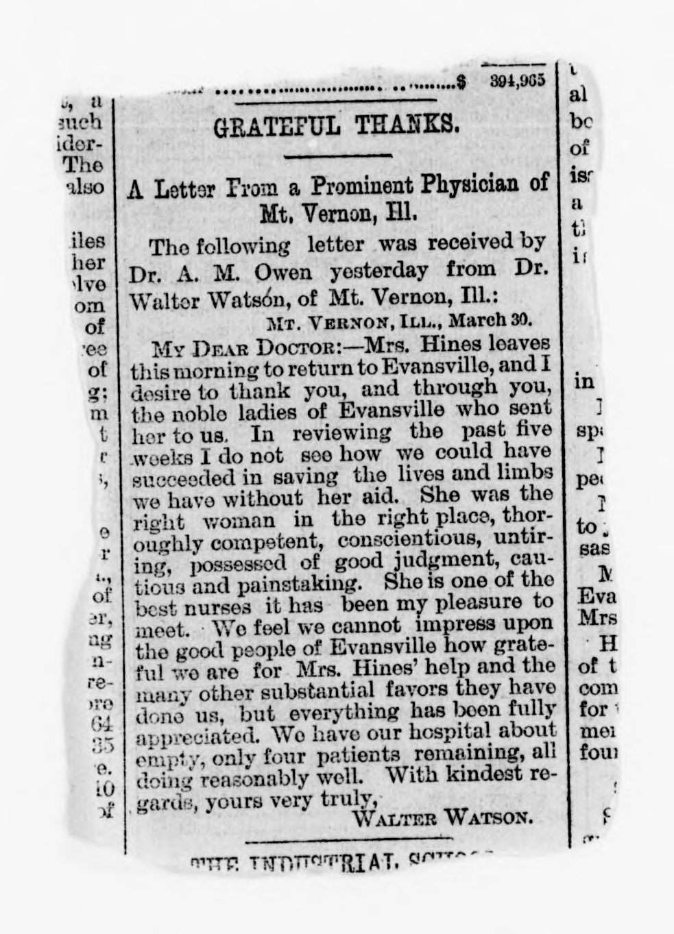 Scanned image of the current content page