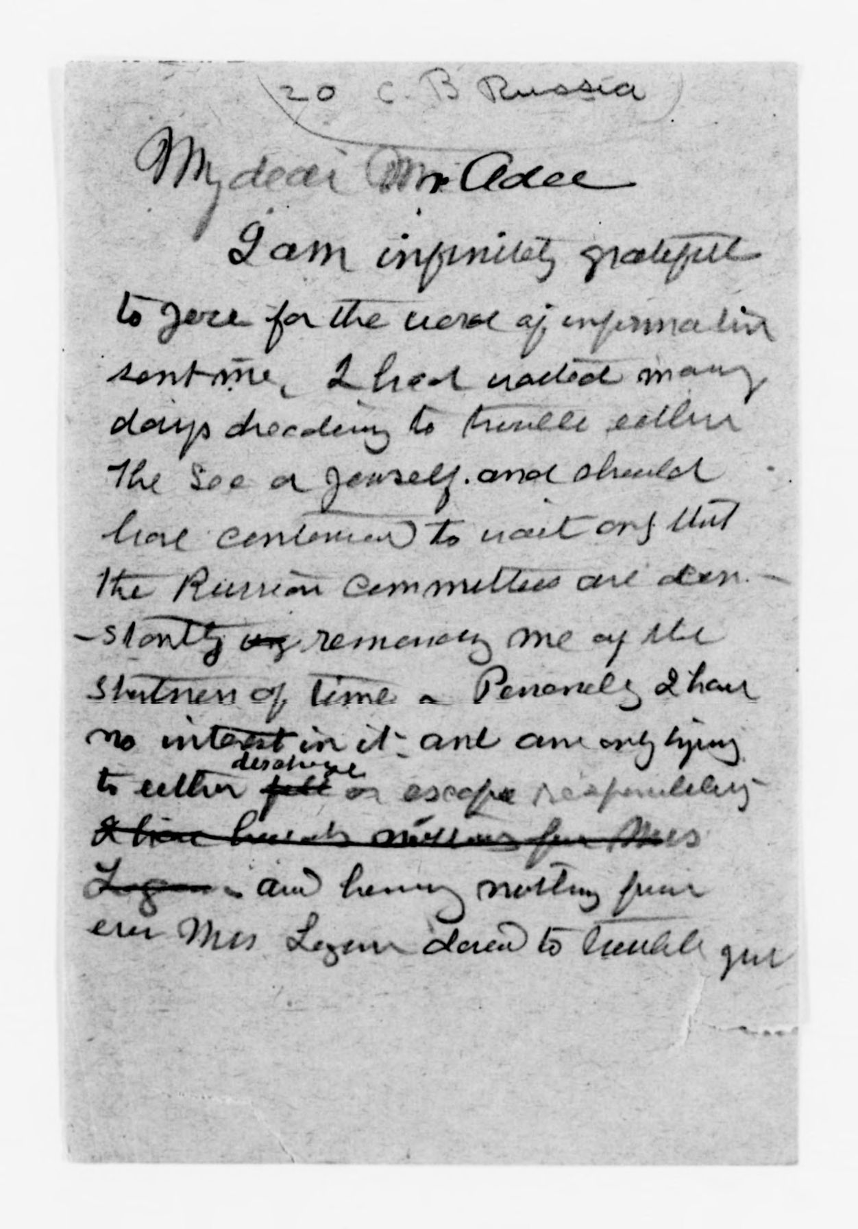 Scanned image of the current content page