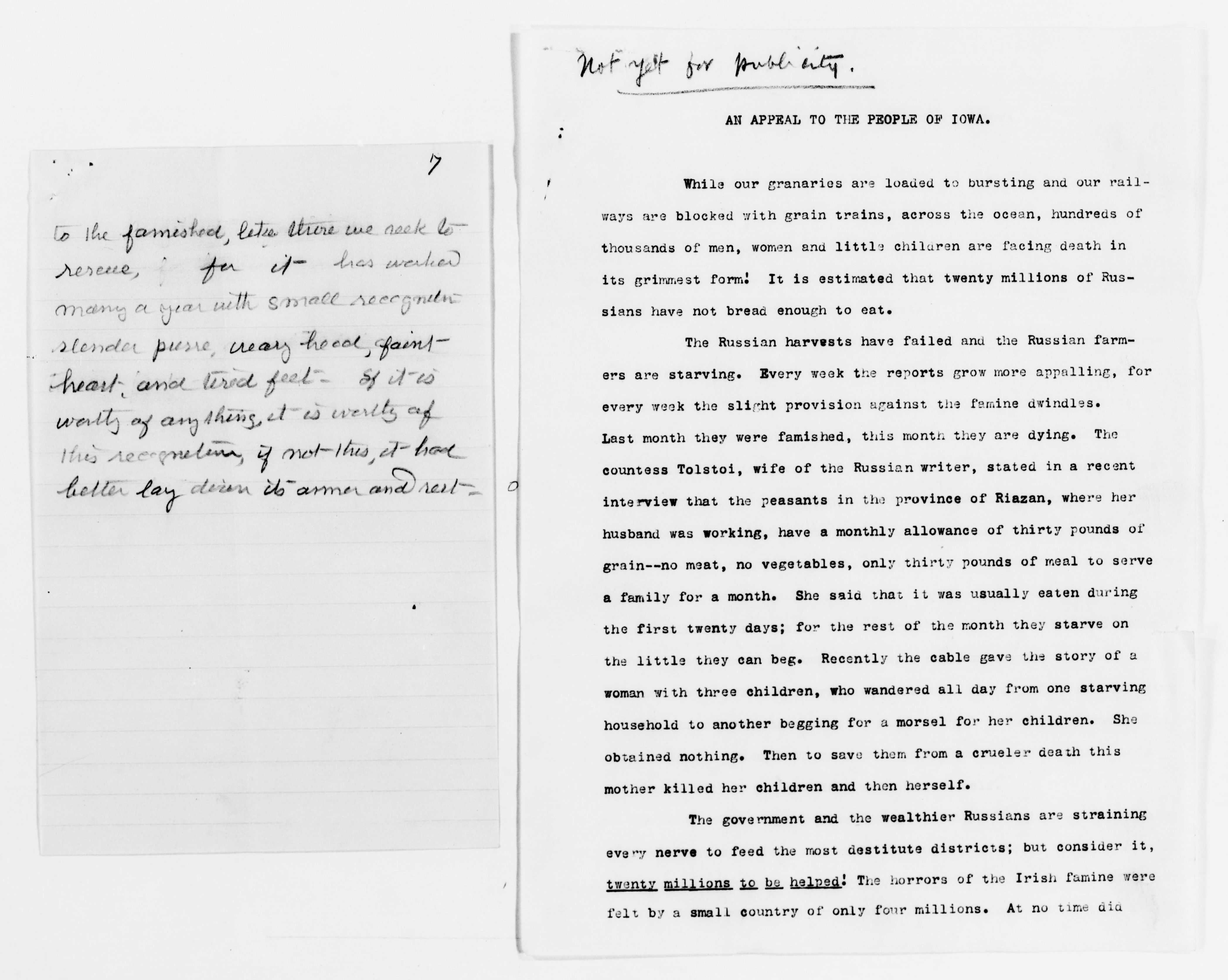 Scanned image of the current content page