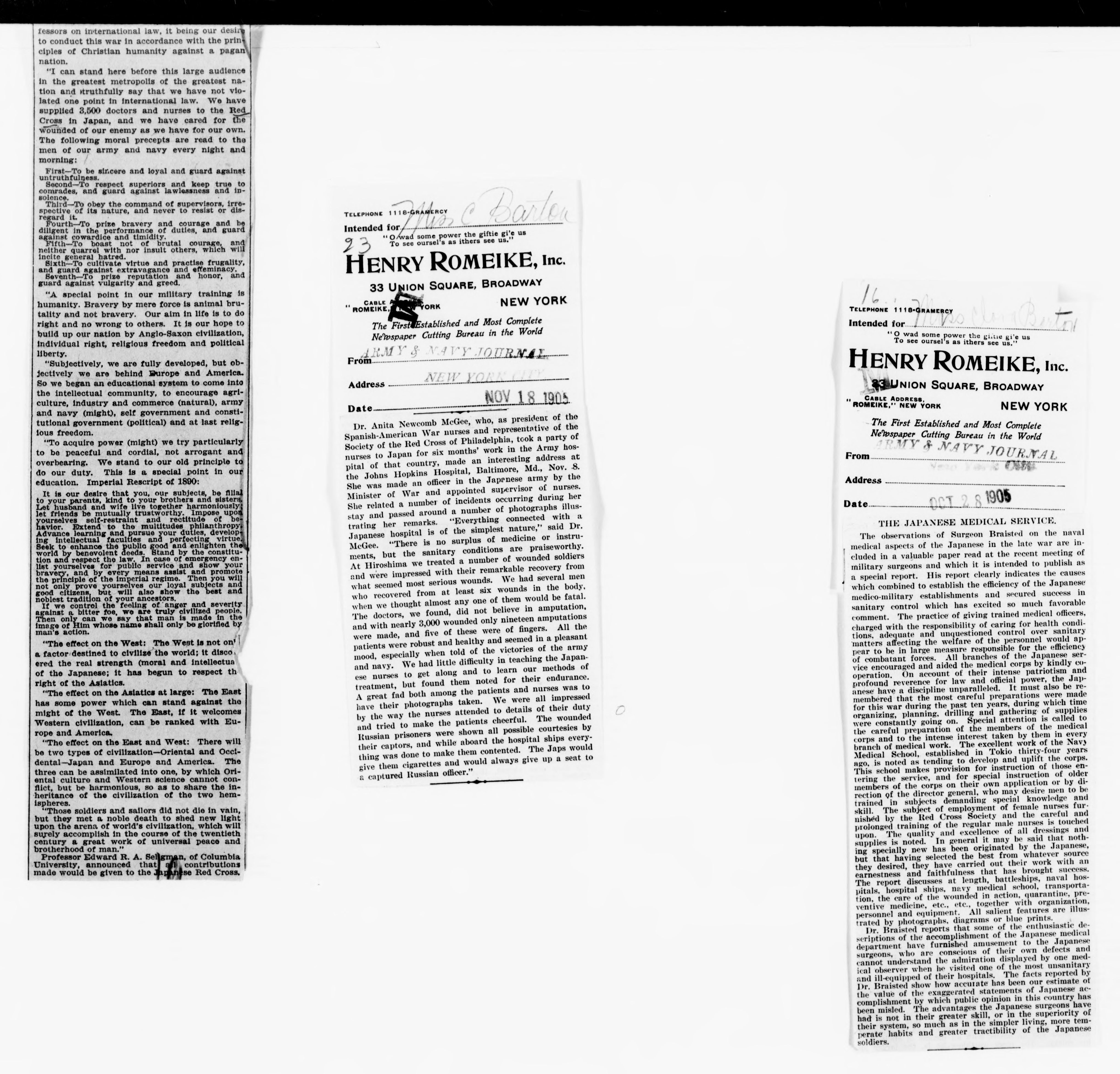 Scanned image of the current content page
