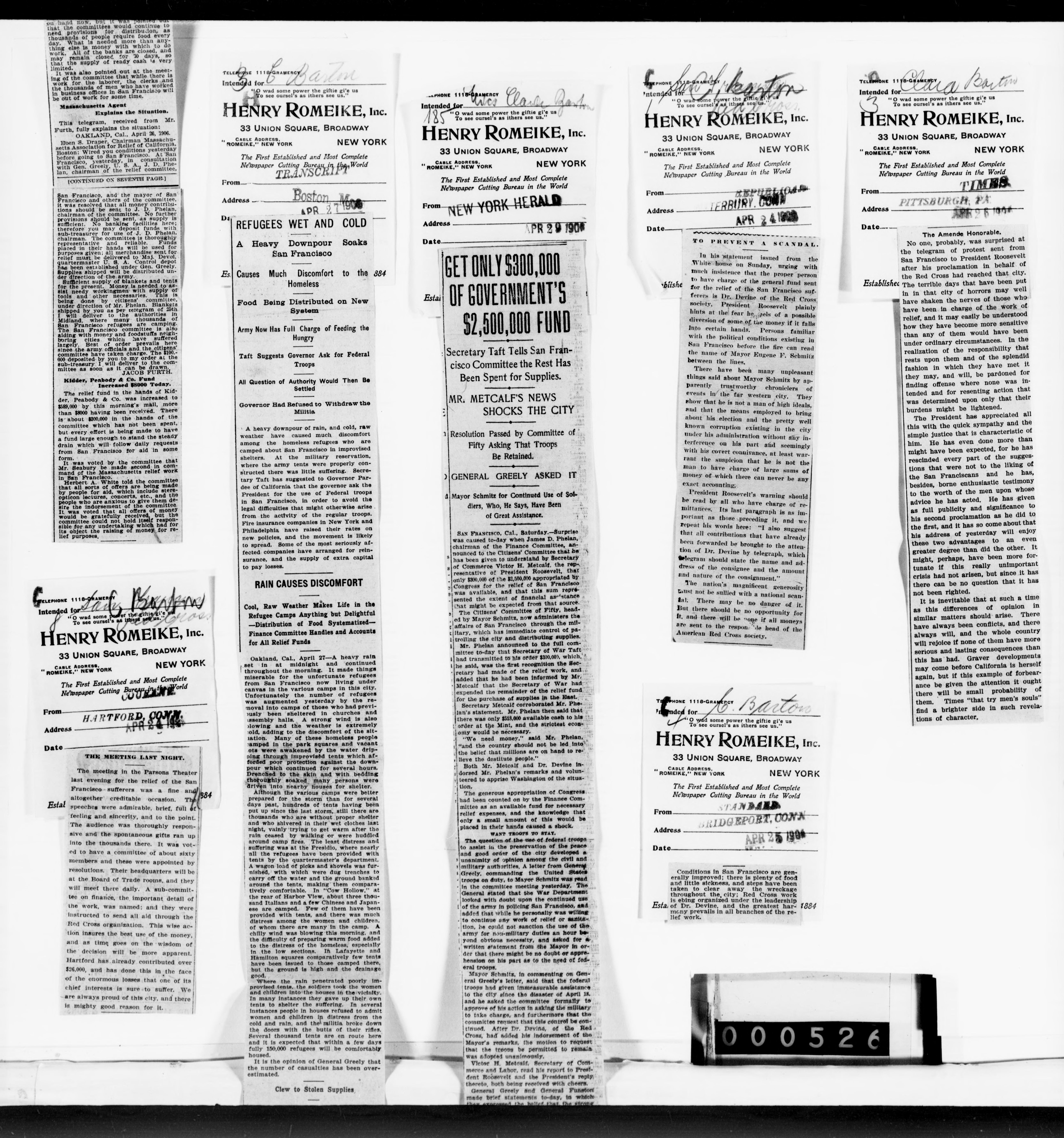 Scanned image of the current content page