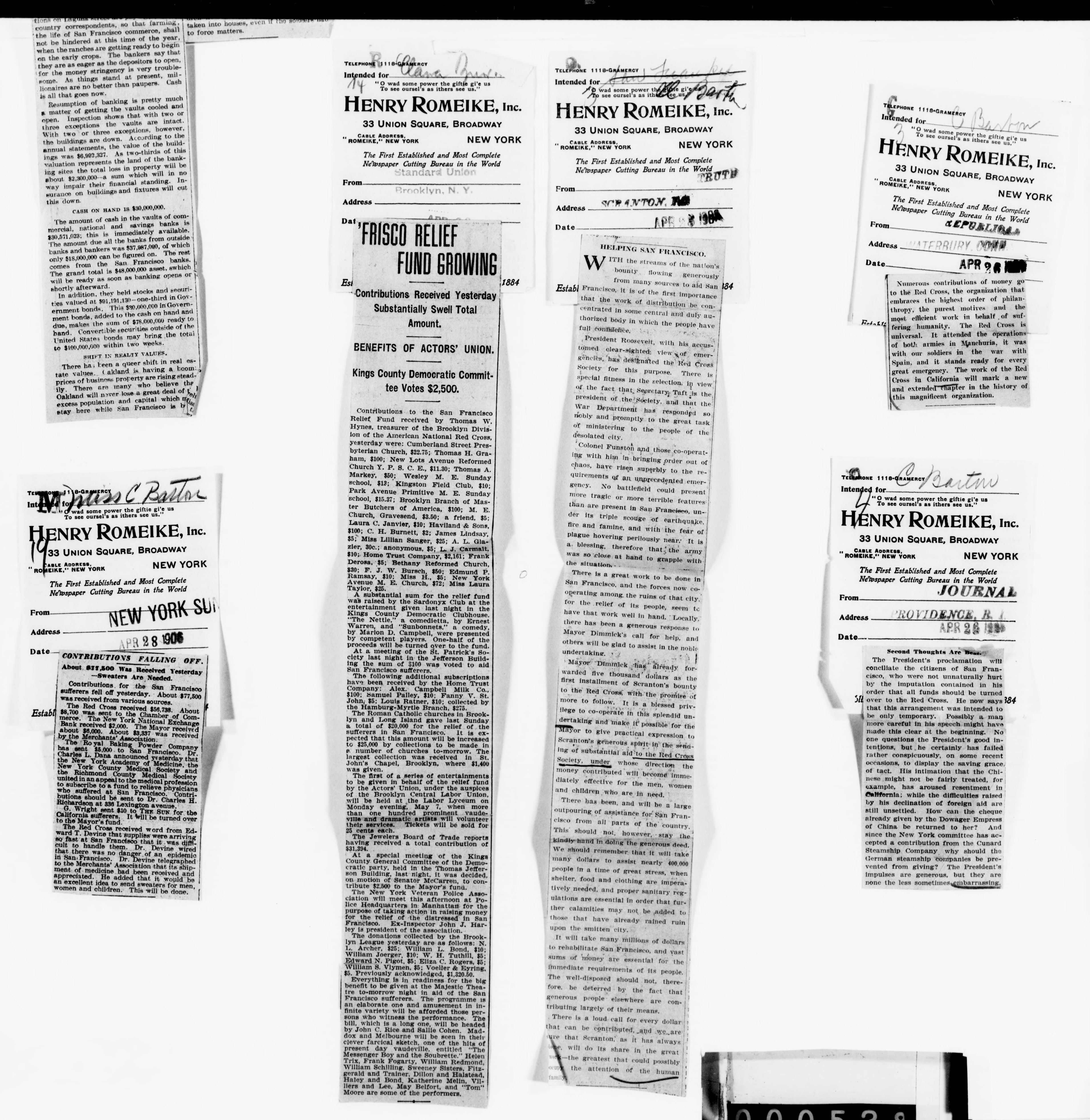 Scanned image of the current content page