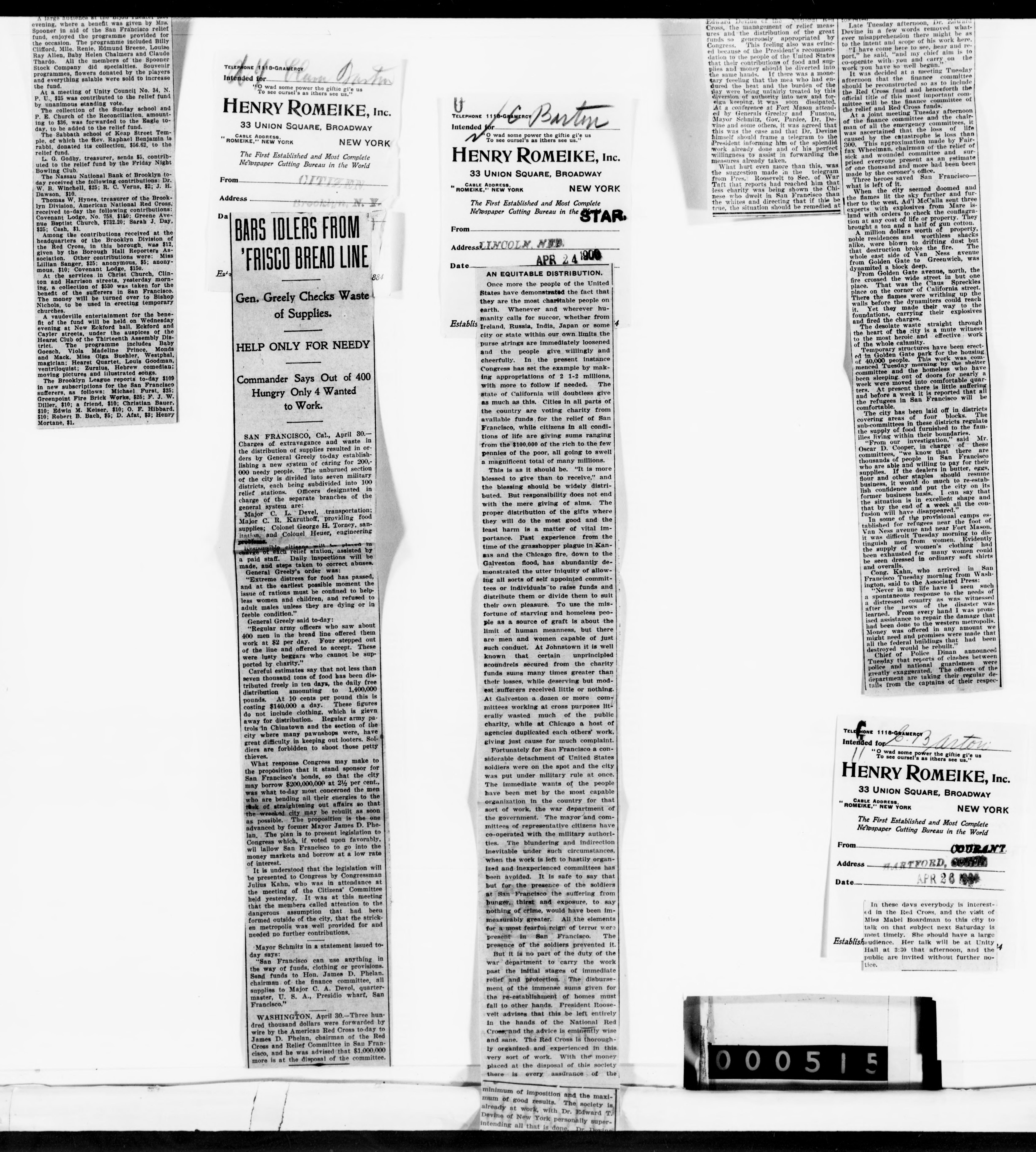 Scanned image of the current content page