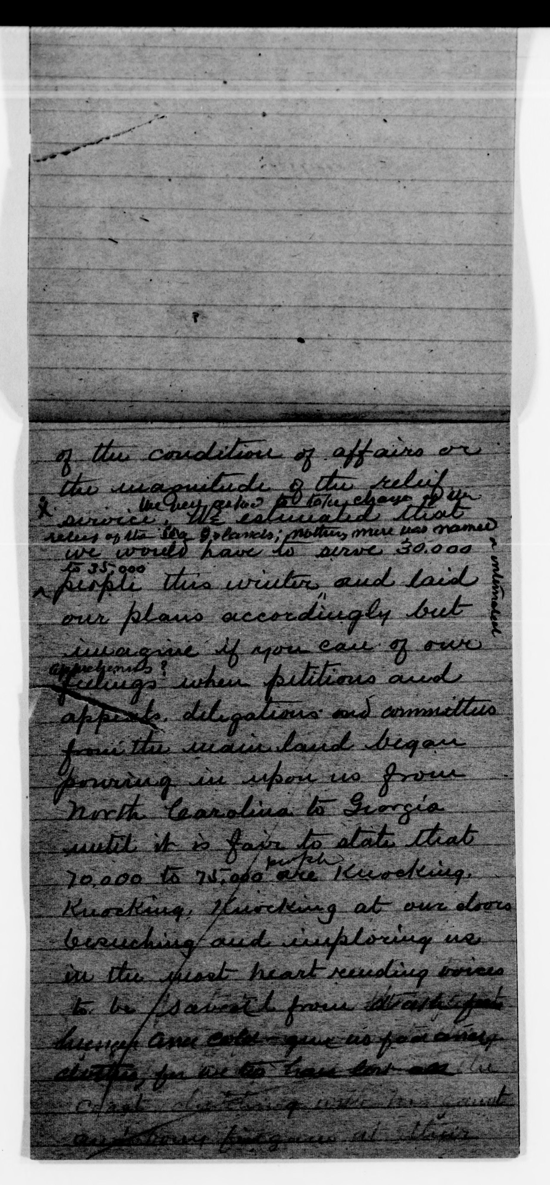 Scanned image of the current content page