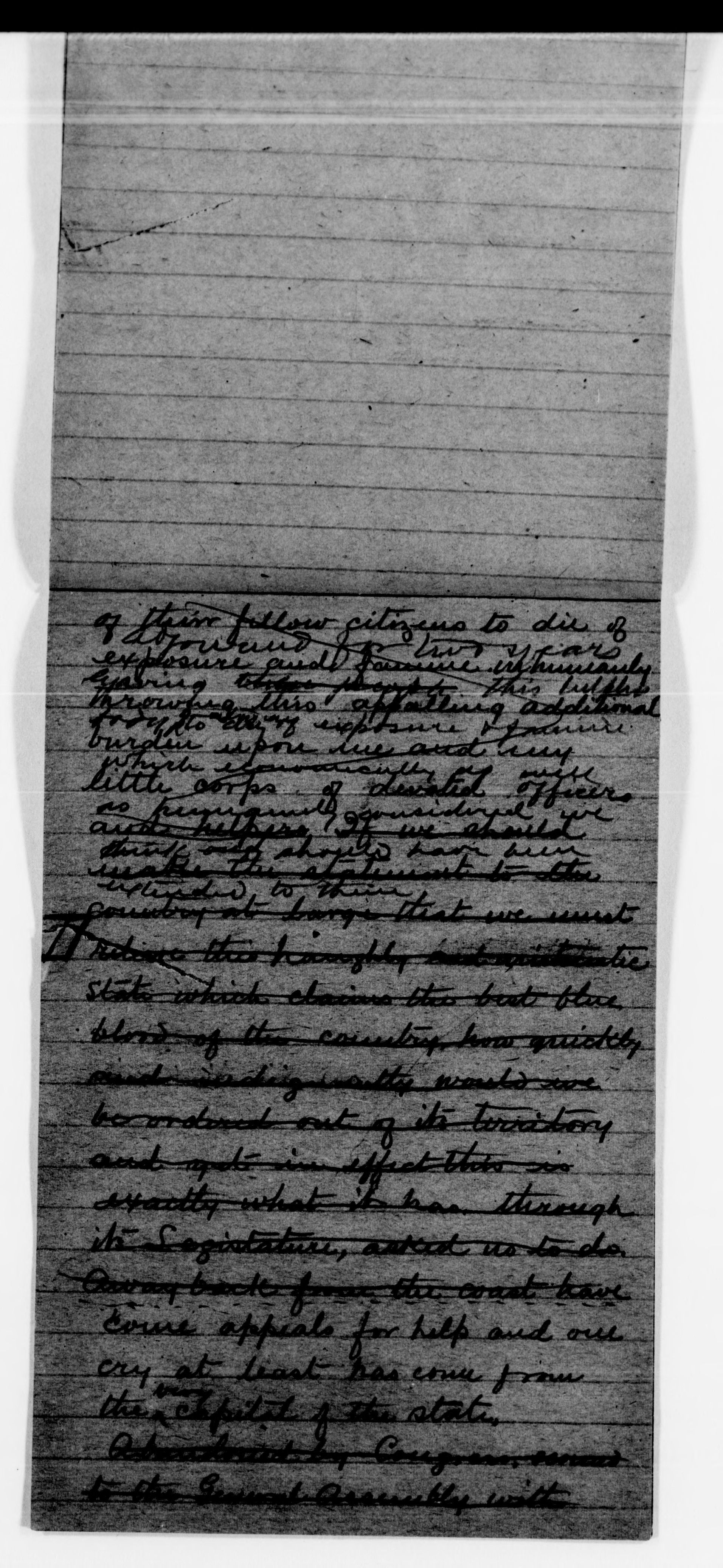 Scanned image of the current content page