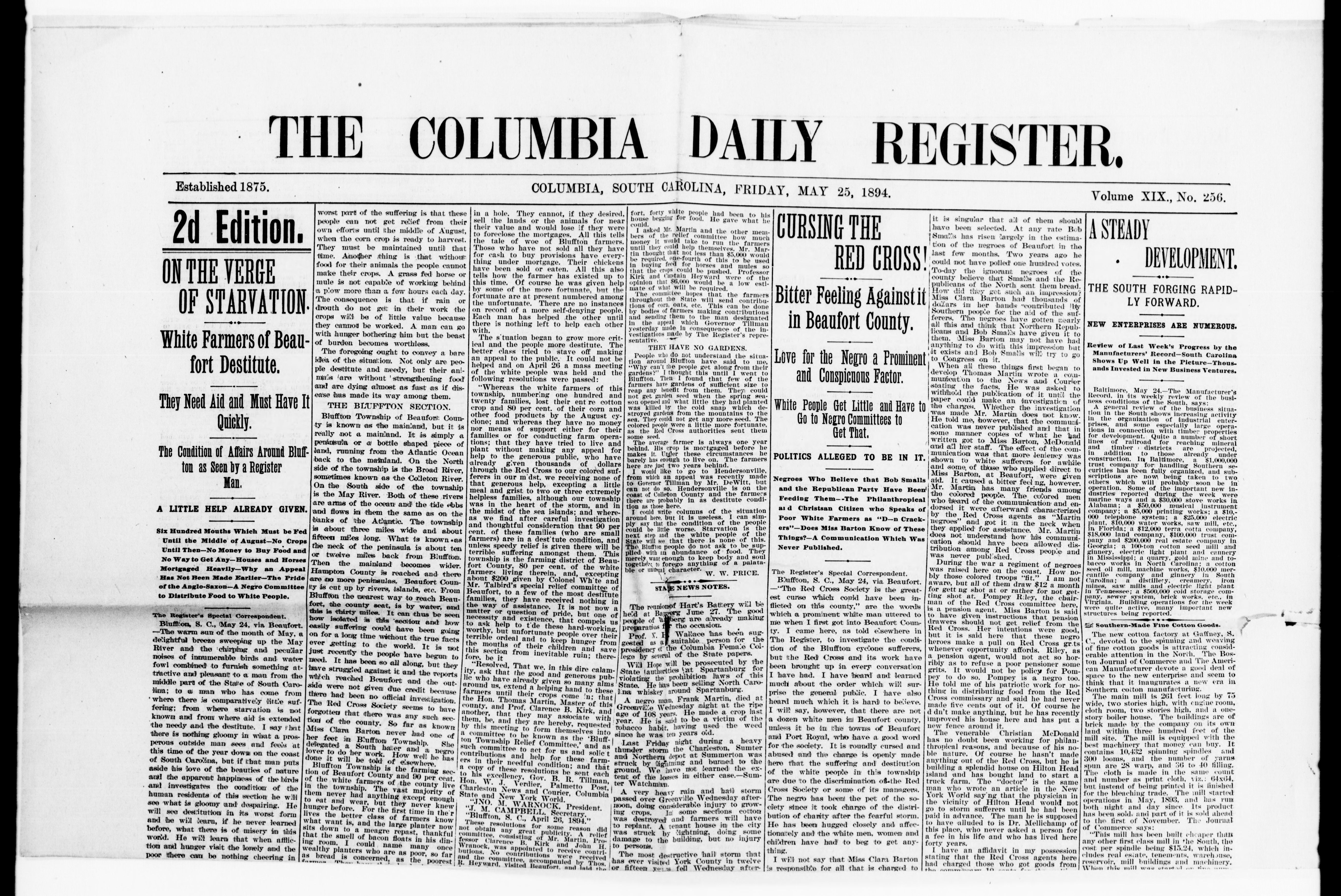 Scanned image of the current content page