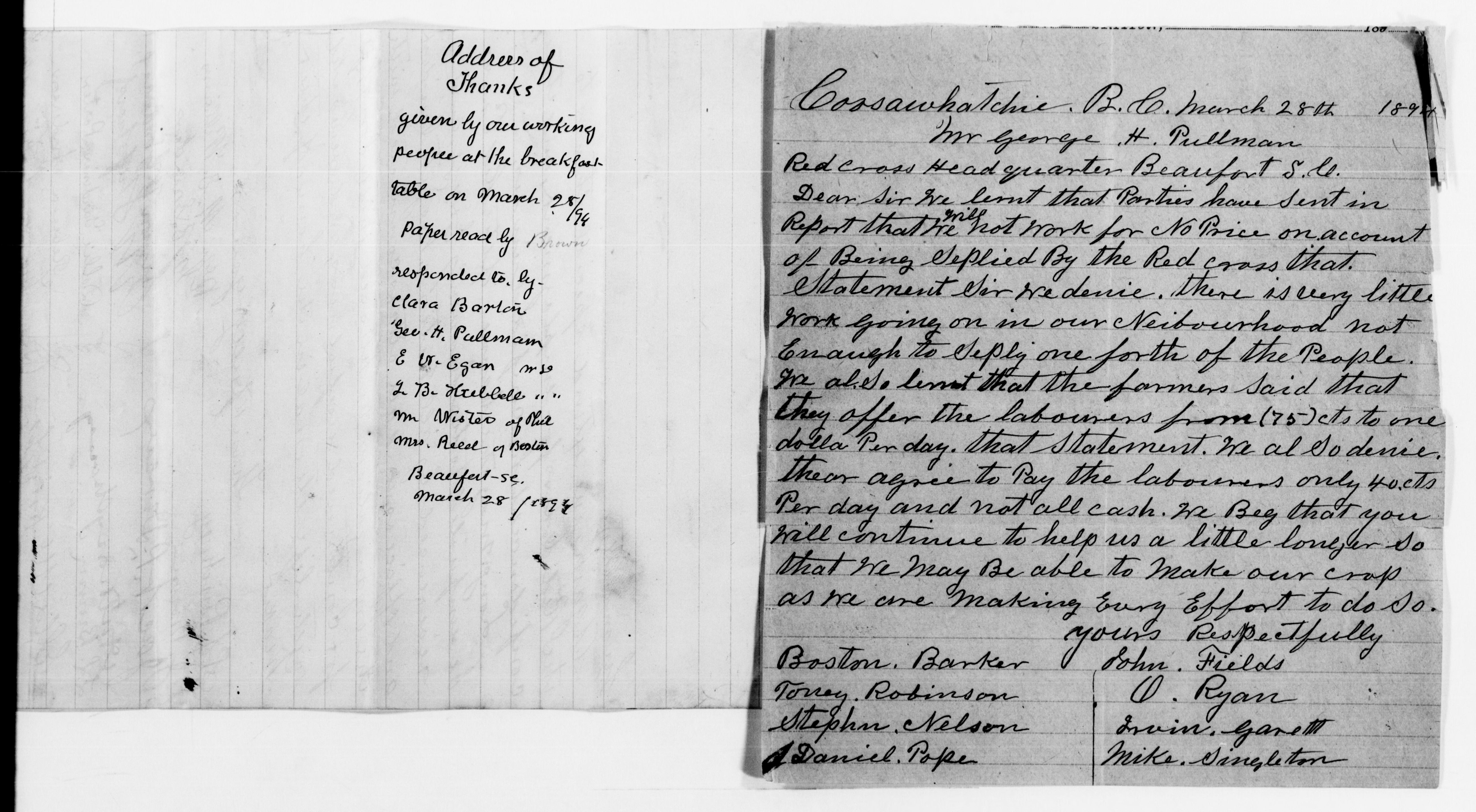 Scanned image of the current content page