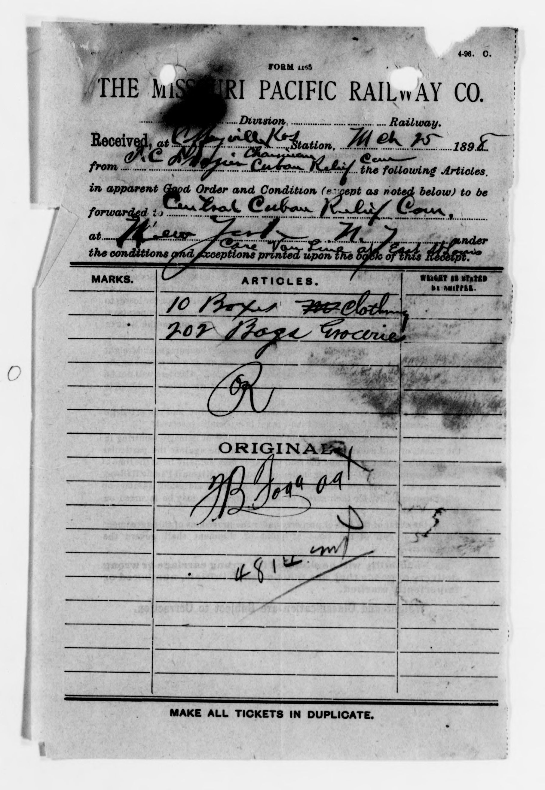 Scanned image of the current content page